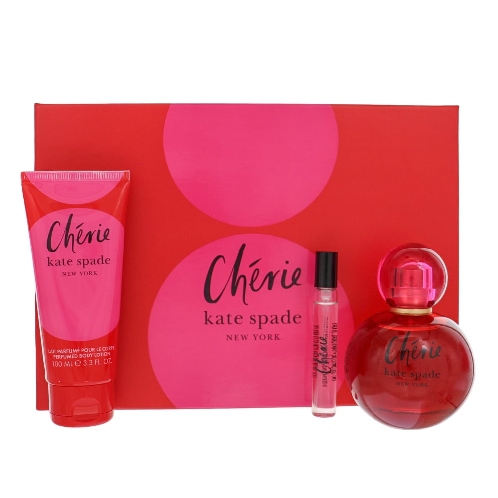 [Set] Kate Spade New York Cherie By Kate Spade For Women EDP 3.3 oz