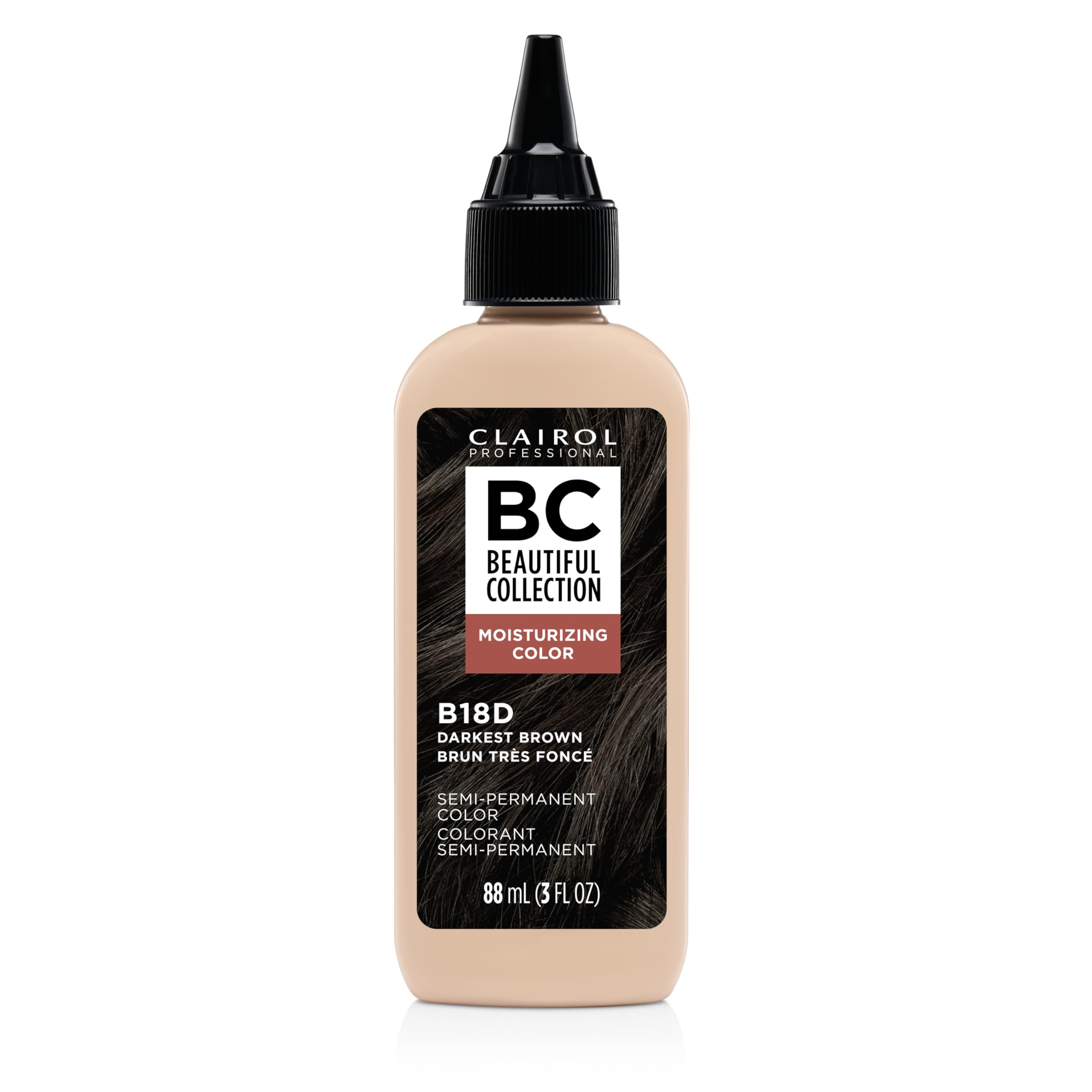 Clairol Professional Beautiful Collection Hair Color 18d Darkest Brown .