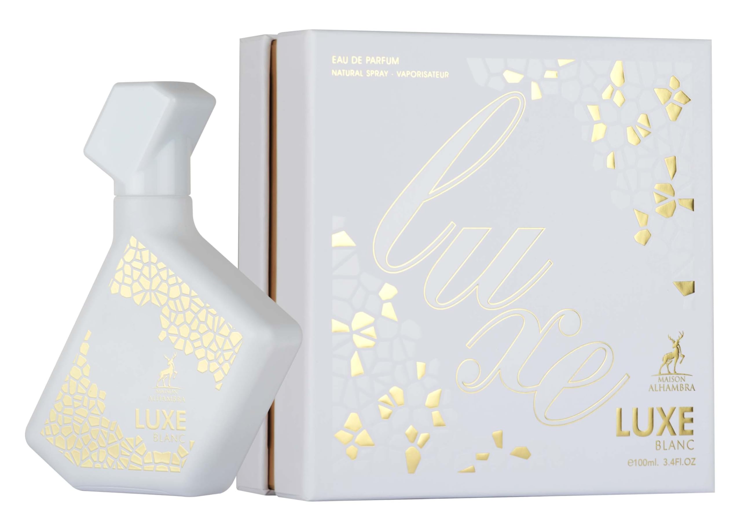 Luxe Blanc By Maison Alhambra For Men EDP 3.4 oz