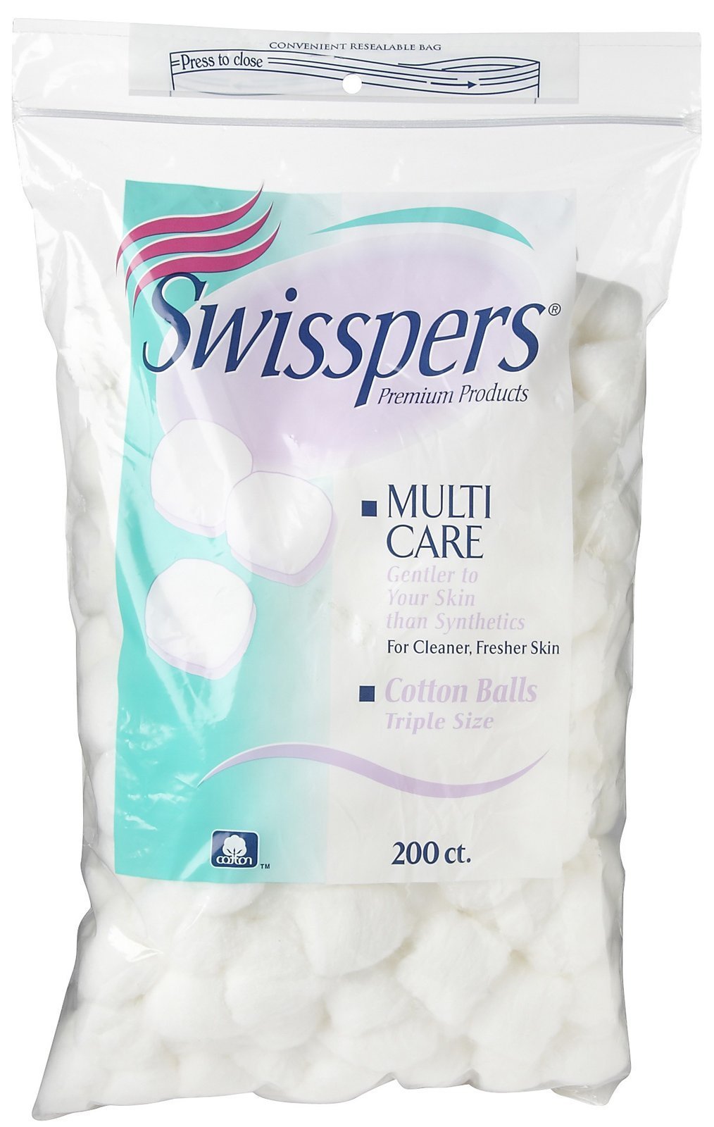 Swisspers Multicare Cotton Balls 200 Count