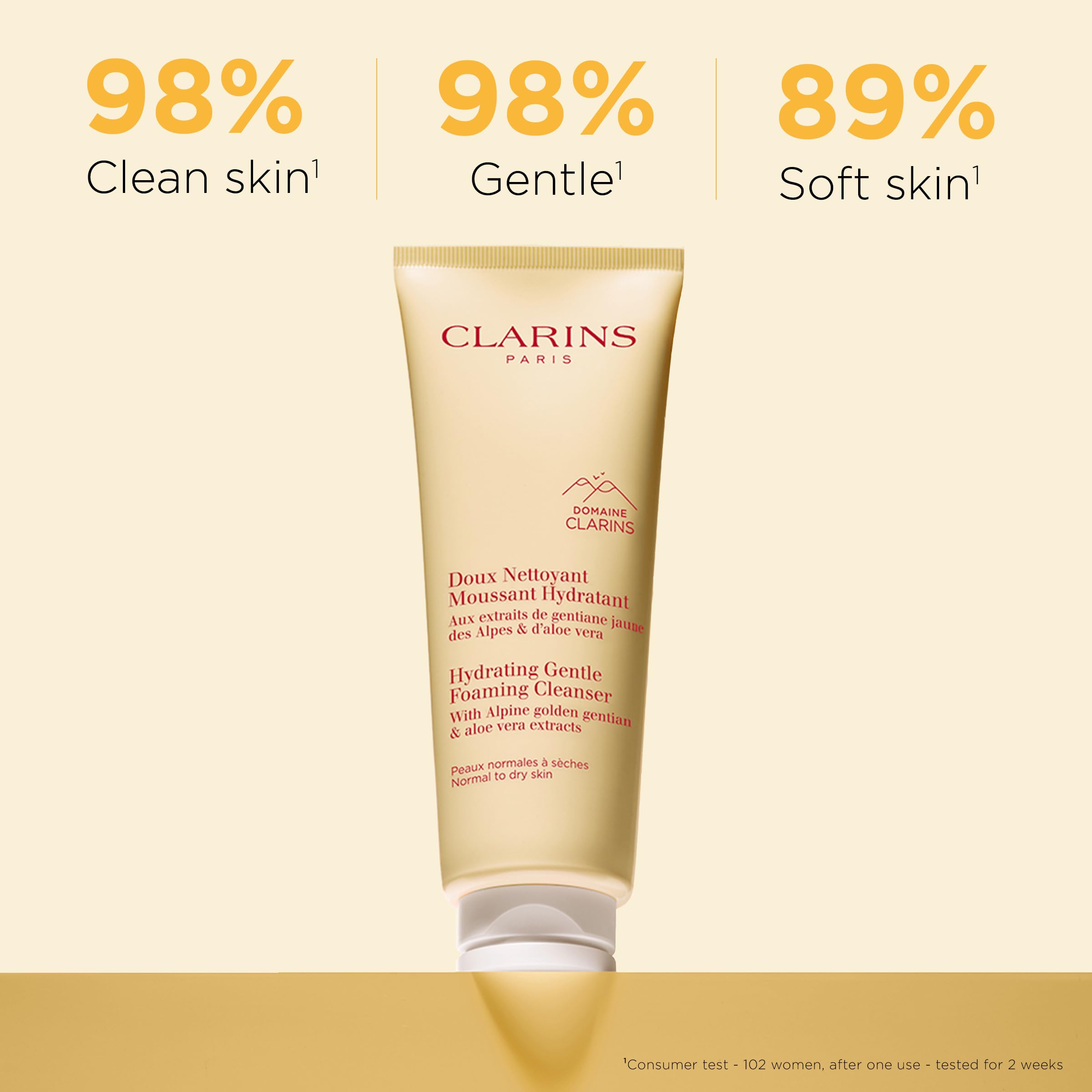 Clarins Hydrating Gentle Foaming Cleanser 4.2 U France Beauty