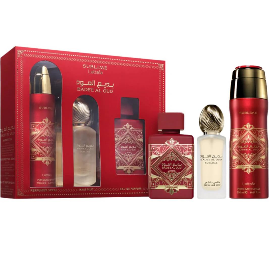 [Set] Lattafa Badee Al Oud Sublime U 3 Pc Set EDP