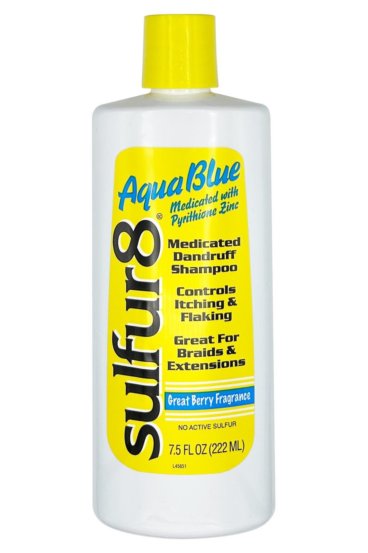 Sulfur 8 Aqua Blue Medicated Dandruff Shampoo Medicated Anti Dandruff Scalp