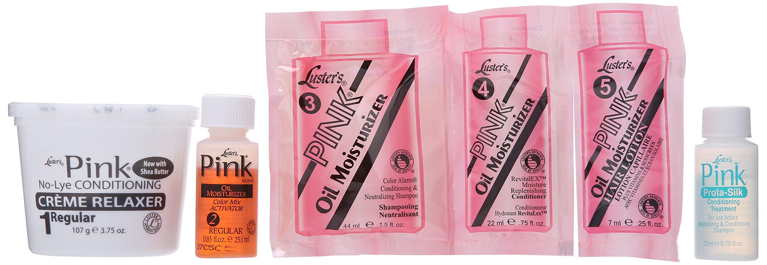 Pink Luster's Conditioning No Lye Relaxer Kit Regular 1 Application