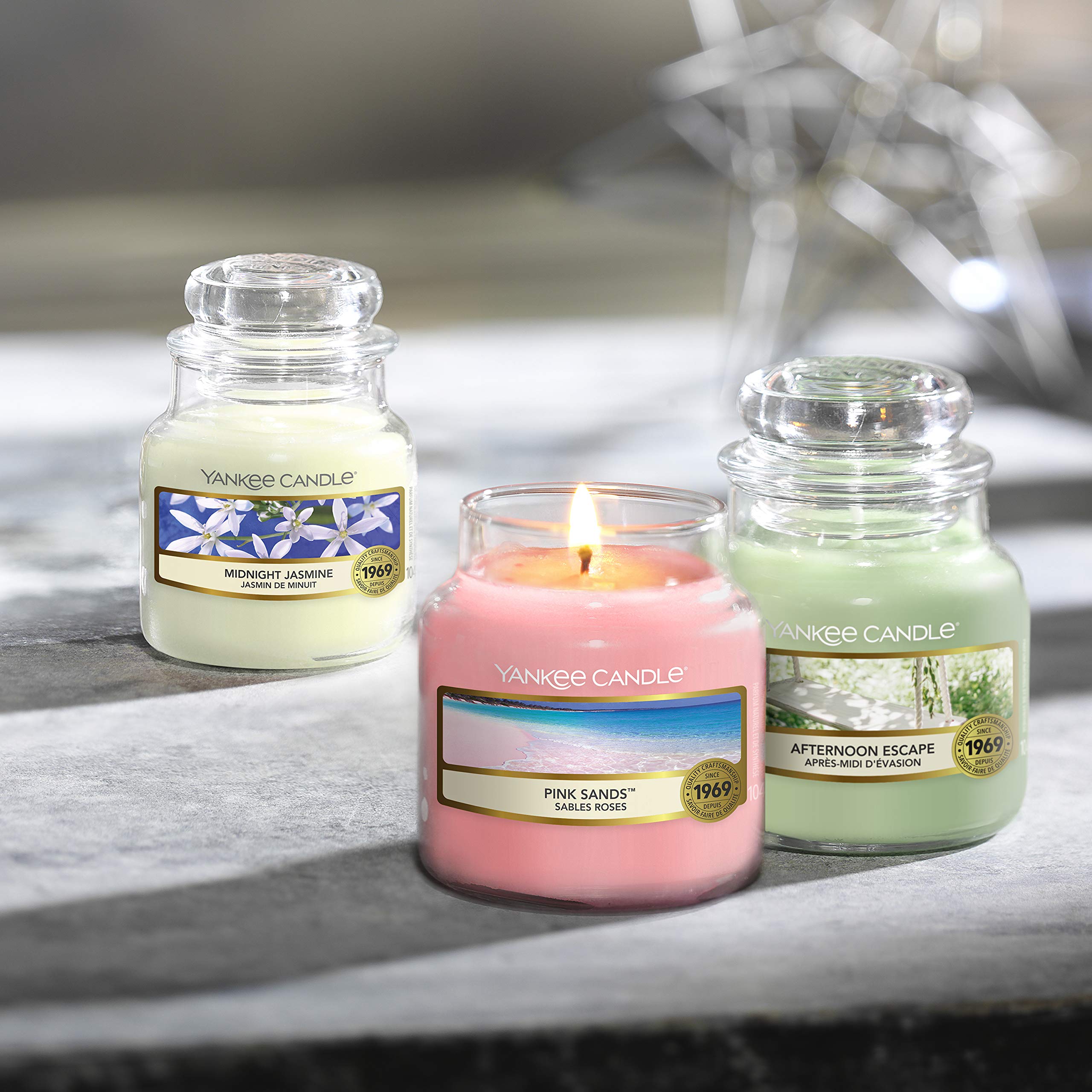 [Candles] Yankee Candle Pink Sands 3.7 Ounce Jar Candle Small