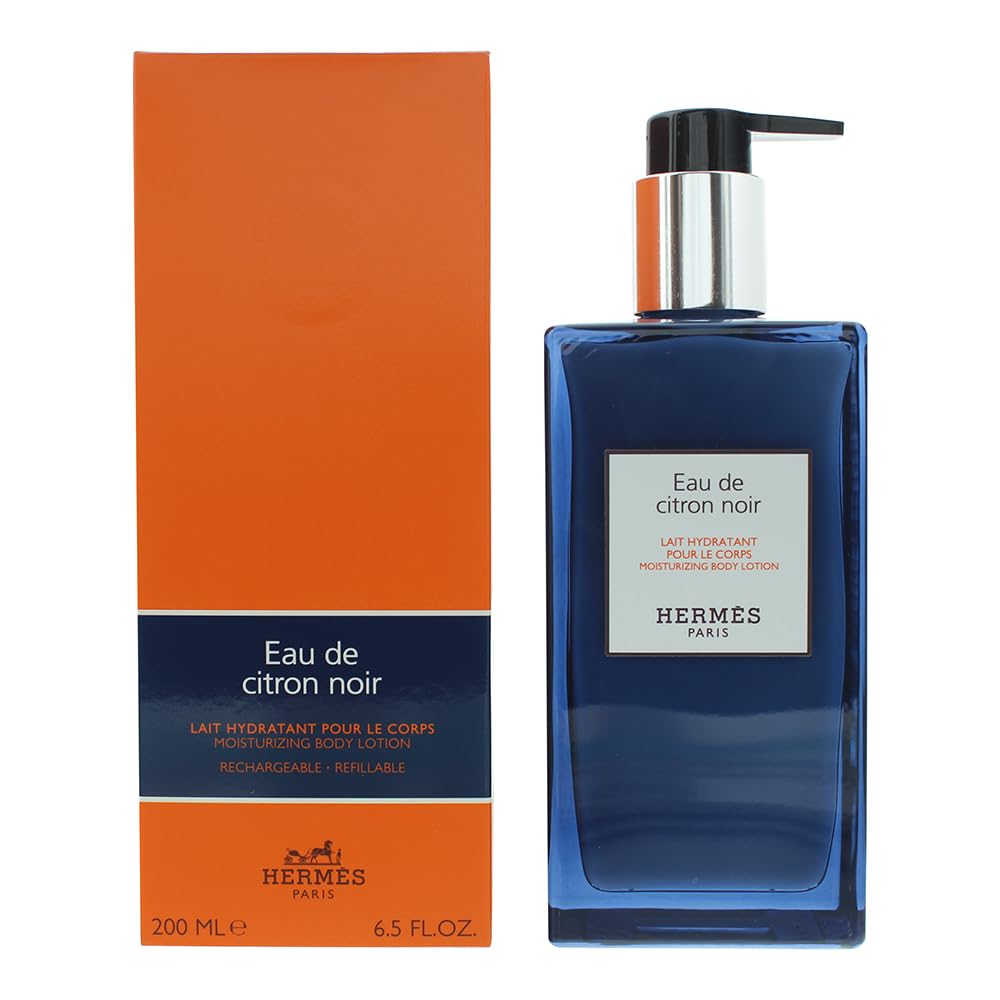 Hermes Eau de Citron Noir Refillable Moisturizing Body Lotion For Men 6.5 oz