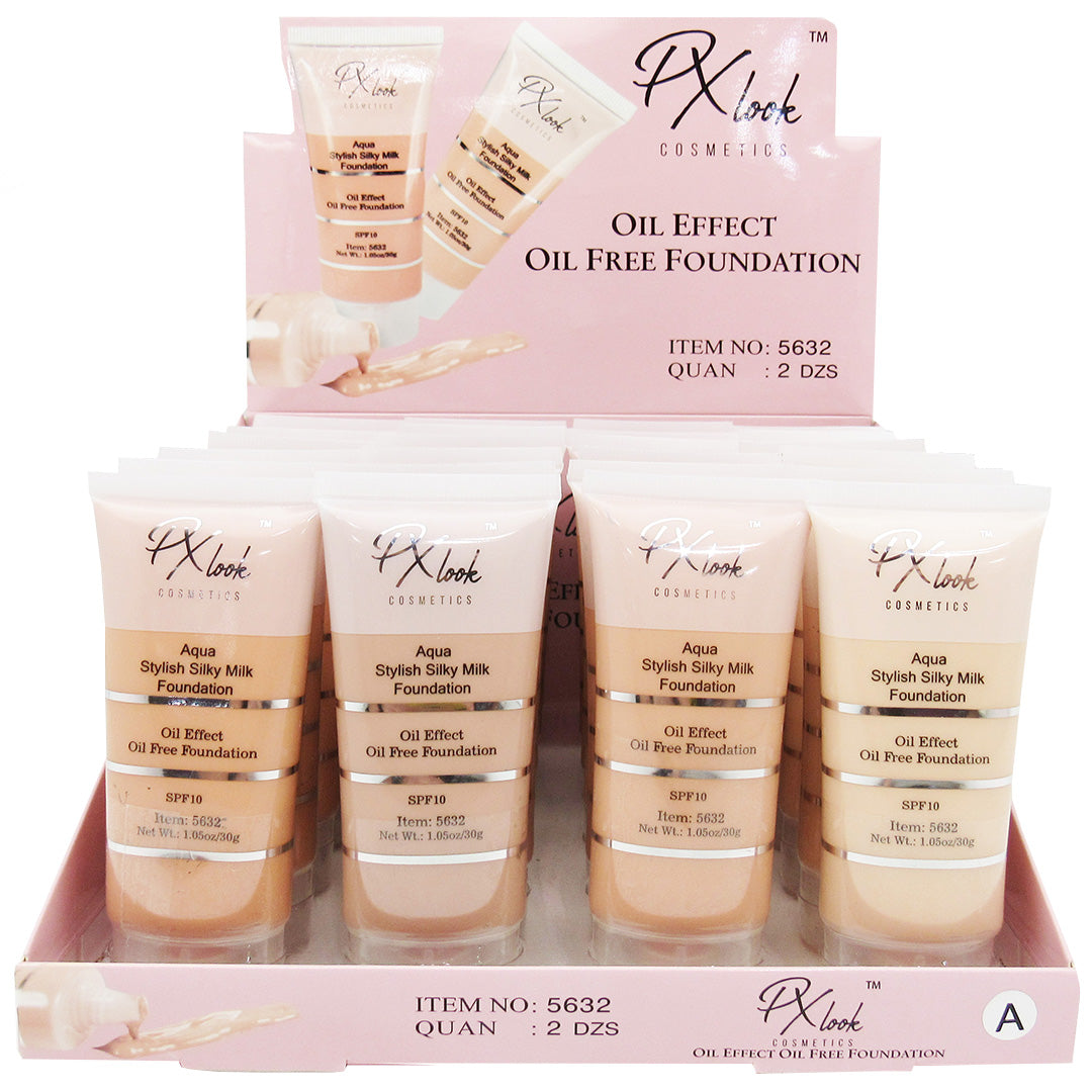 (24-pack) PX look Oil Effect Liquid Foundation - Wholelase Display 24 Units (5632)