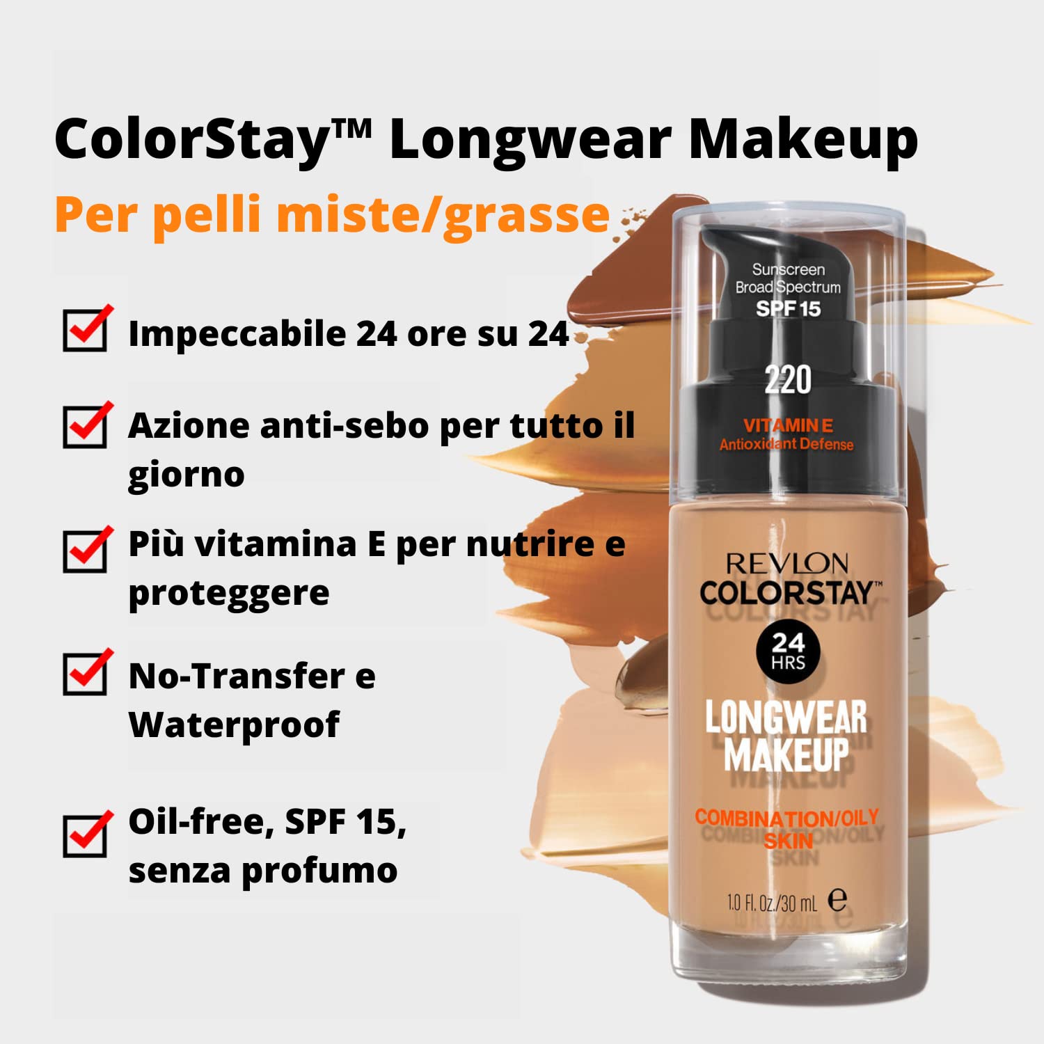 (12-pack) Revlon Colorstay Makeup Foundation 250 Fresh Beige (Beige)