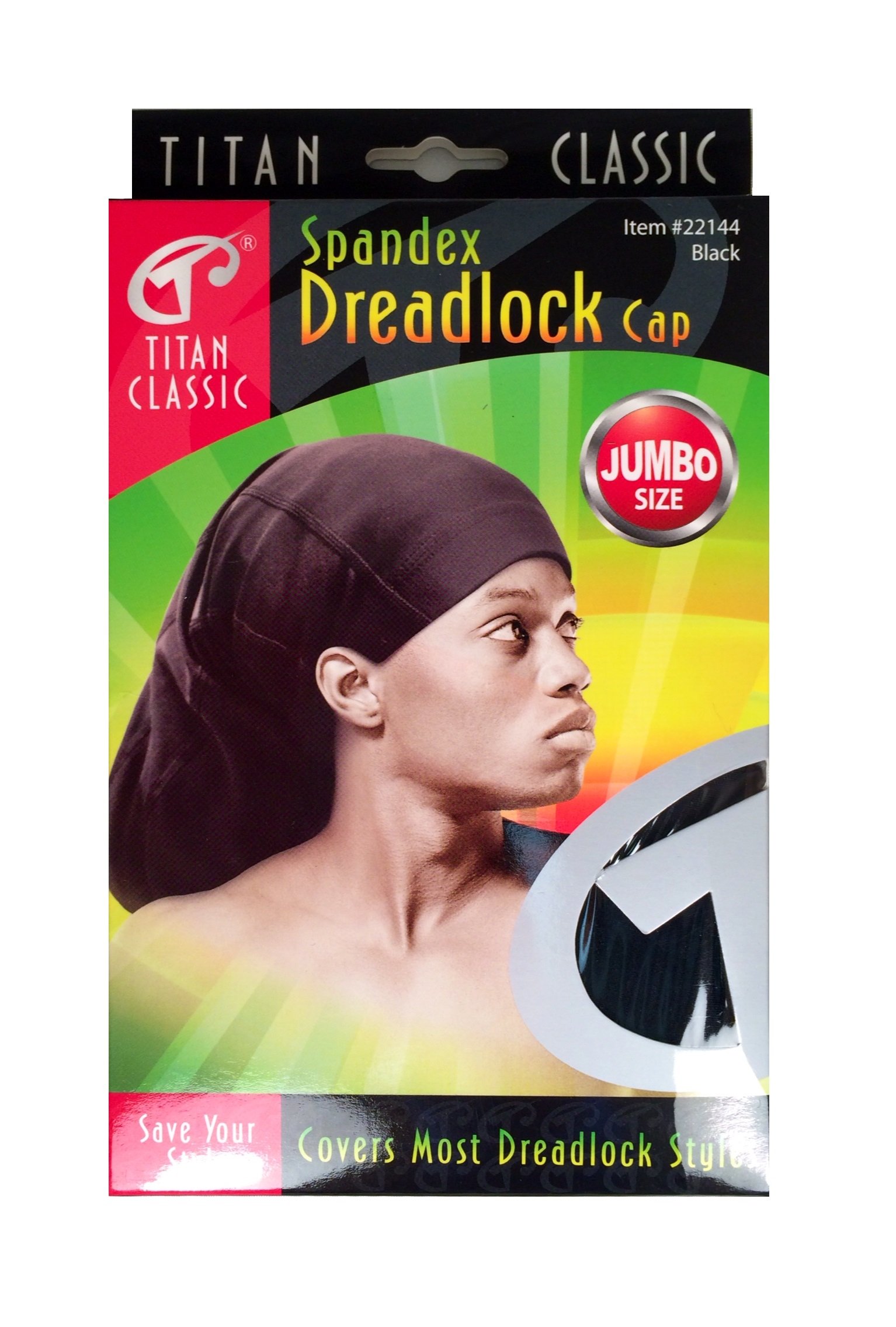 Titan Spandex Dreadlock Cap Standard Length Loc Stretchable Breathable Dread