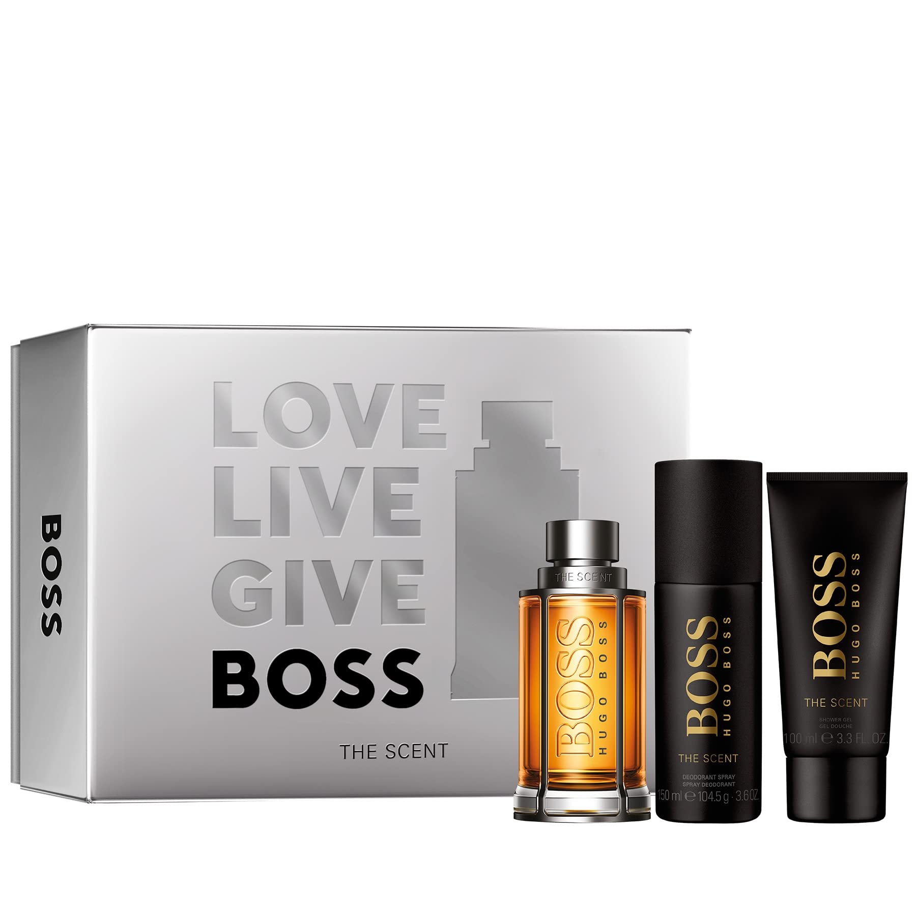 [Set] Boss the Scent 3.4 M + 3.4 S/g + 5.0 Deo Germany 1pcs Bybox EDT