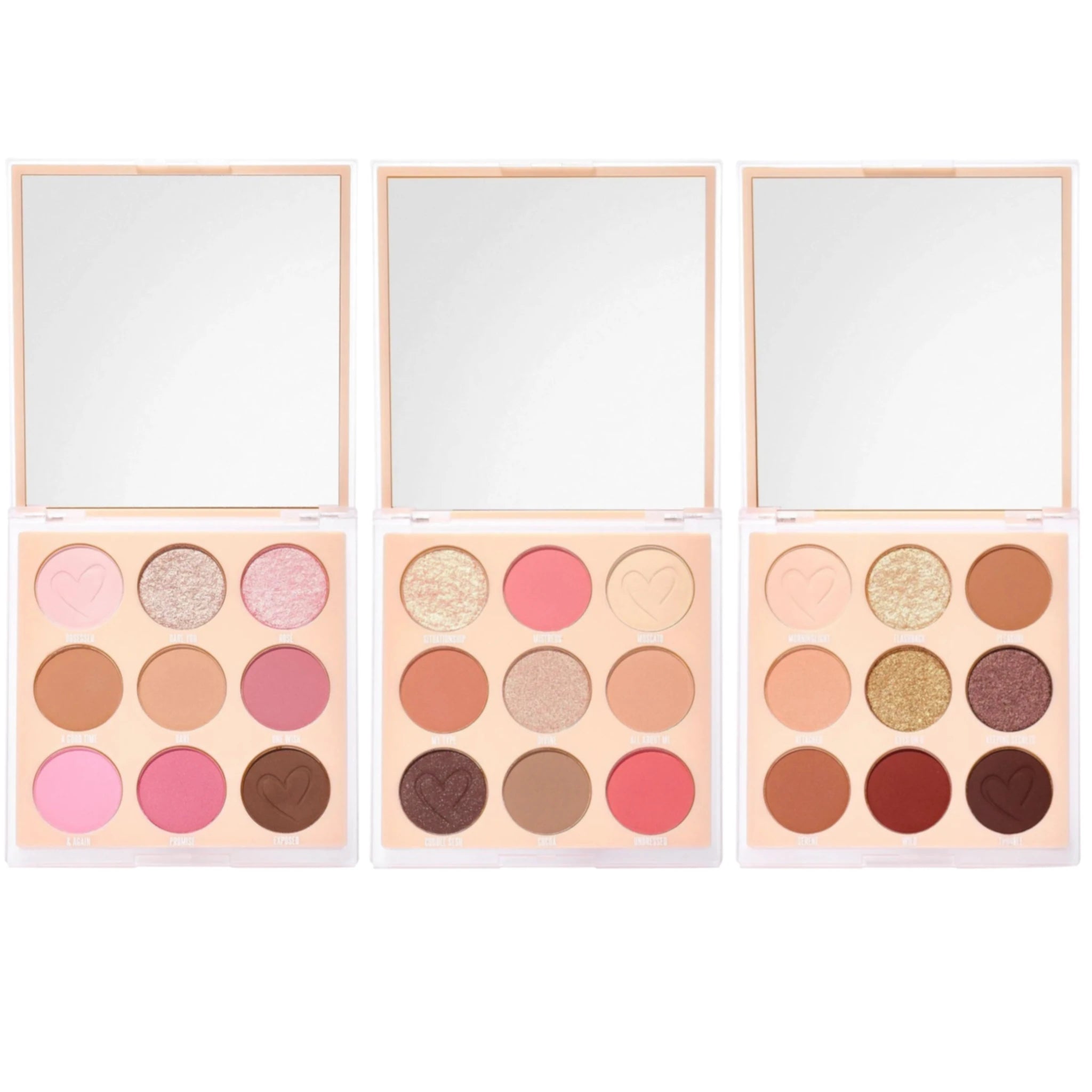 (24-pack) Beauty Creations Nude X Shadow Palette Mini Assorted