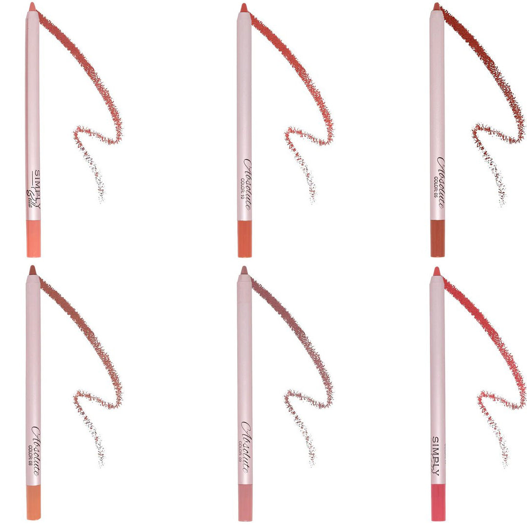 (16-pack) Simply Bella Absolute Waterproof Lip Liner Assorted