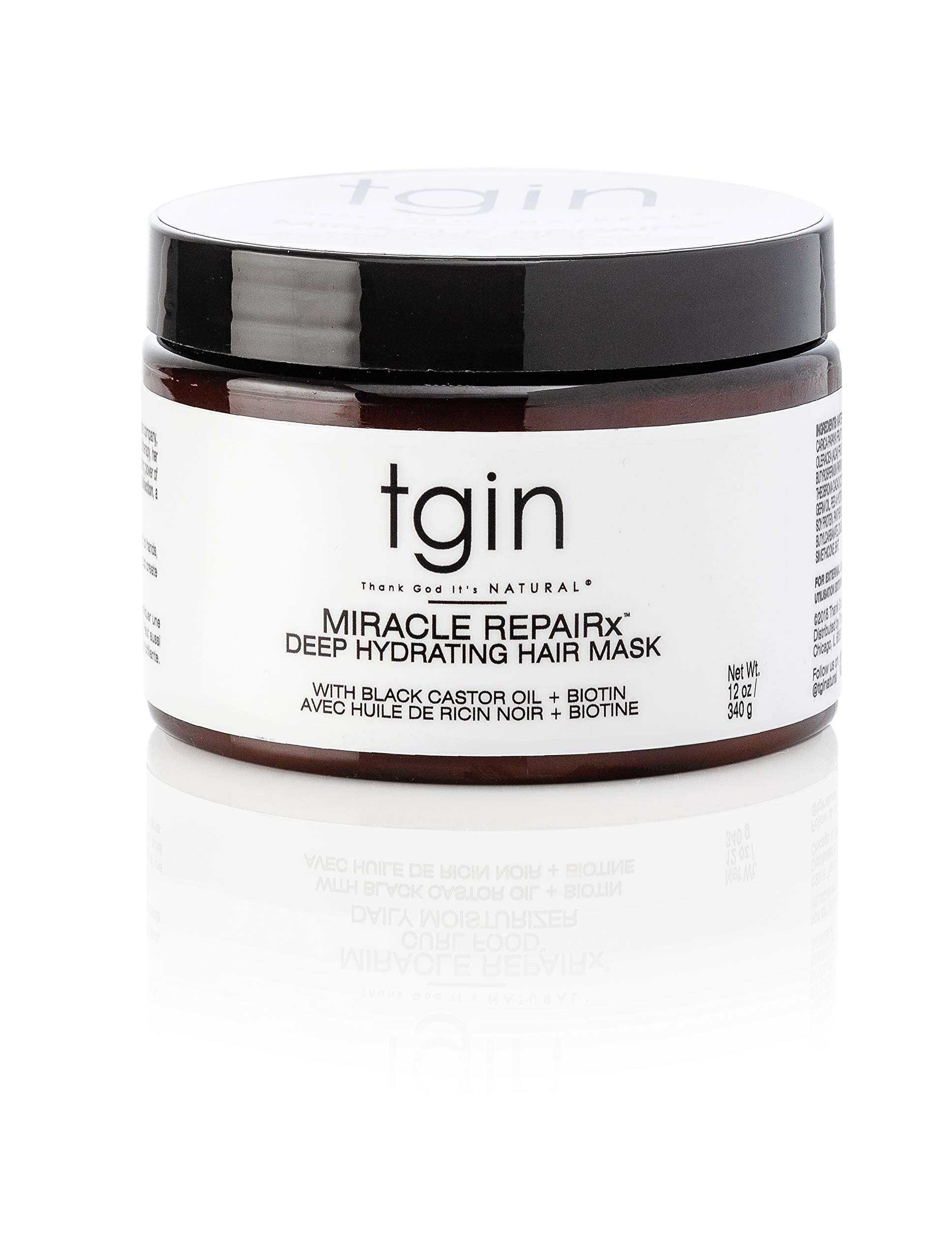 Tgin Miracle Repairx Deep Hydrating Hair Mask for Curly Coily and Wavy Hair
