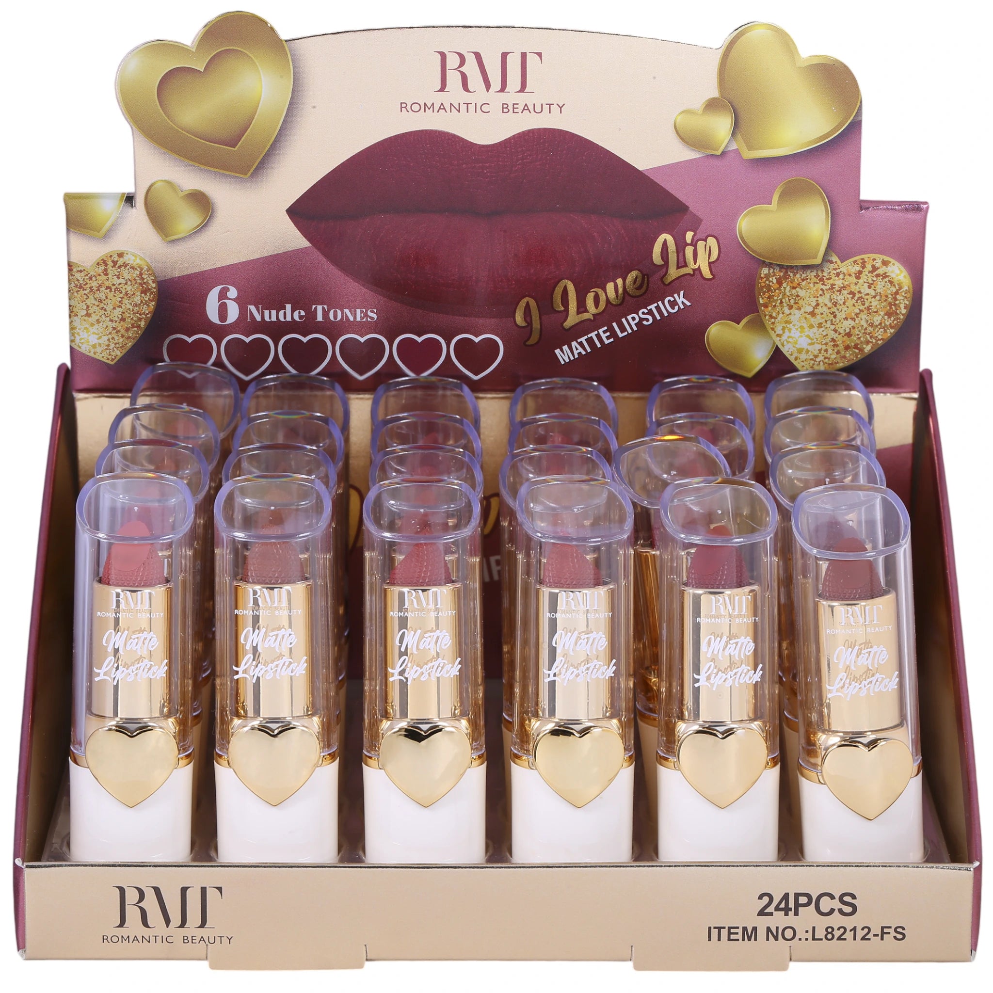 (24-pack) Romantic Beauty I Love Lip - Matte Lipstick