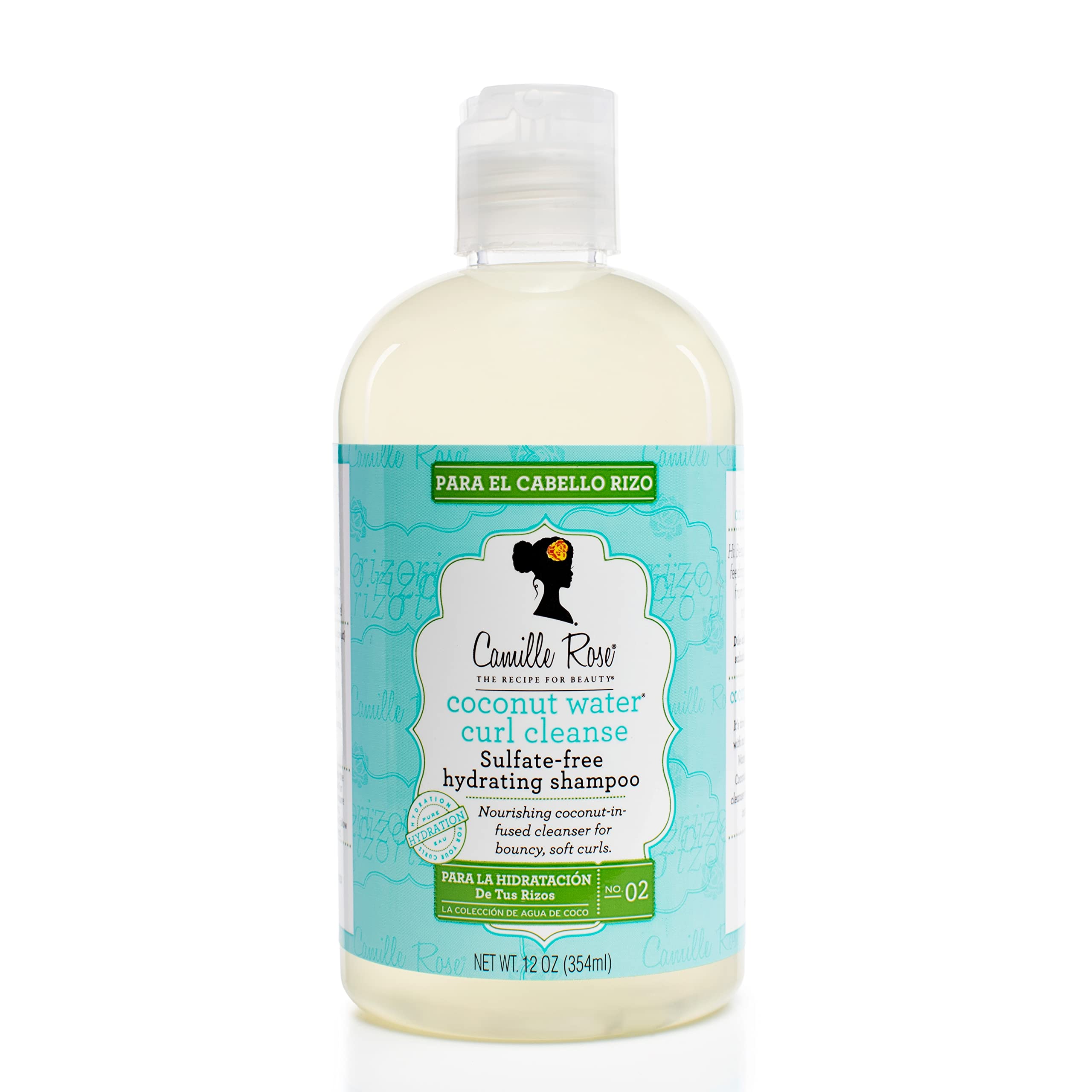 Camille Rose Shampoo Coconut Water Curl Cleanse Lightweight Moisturizing