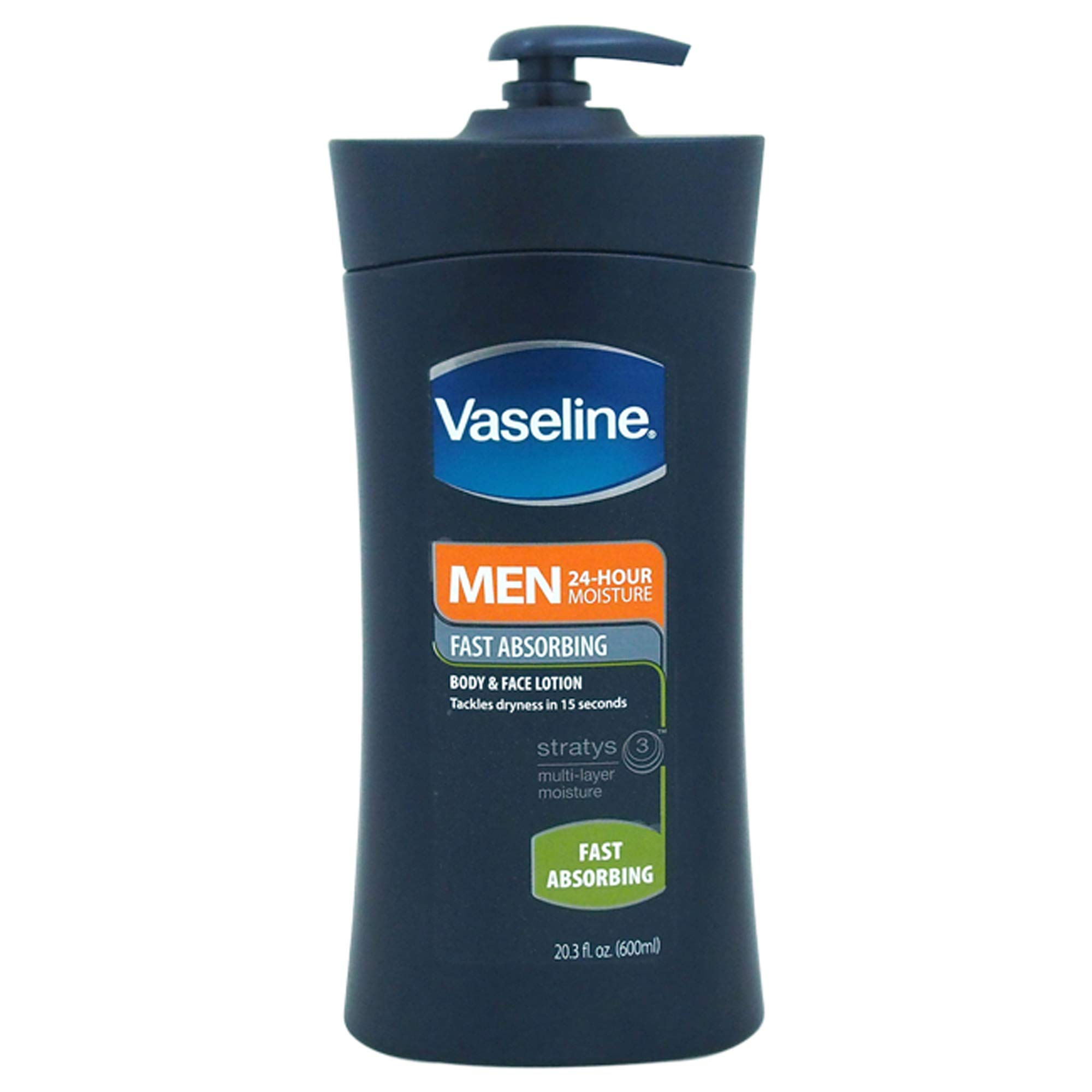 Vaseline Men Healing Moisture Body Lotion Fast Absorbing 20.3 oz