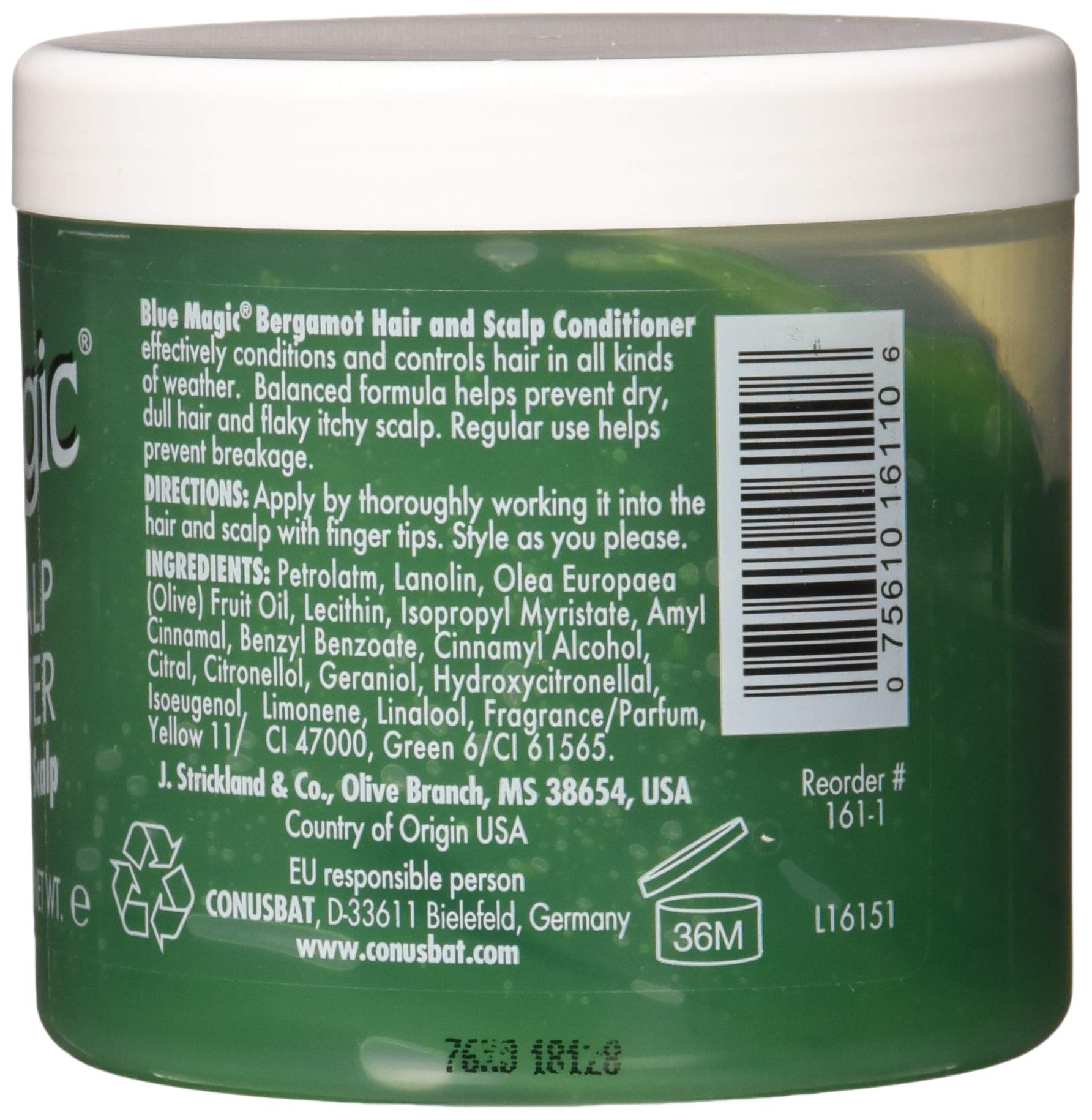 Blue Magic Bergamot Hair Scalp Conditioner 12 oz