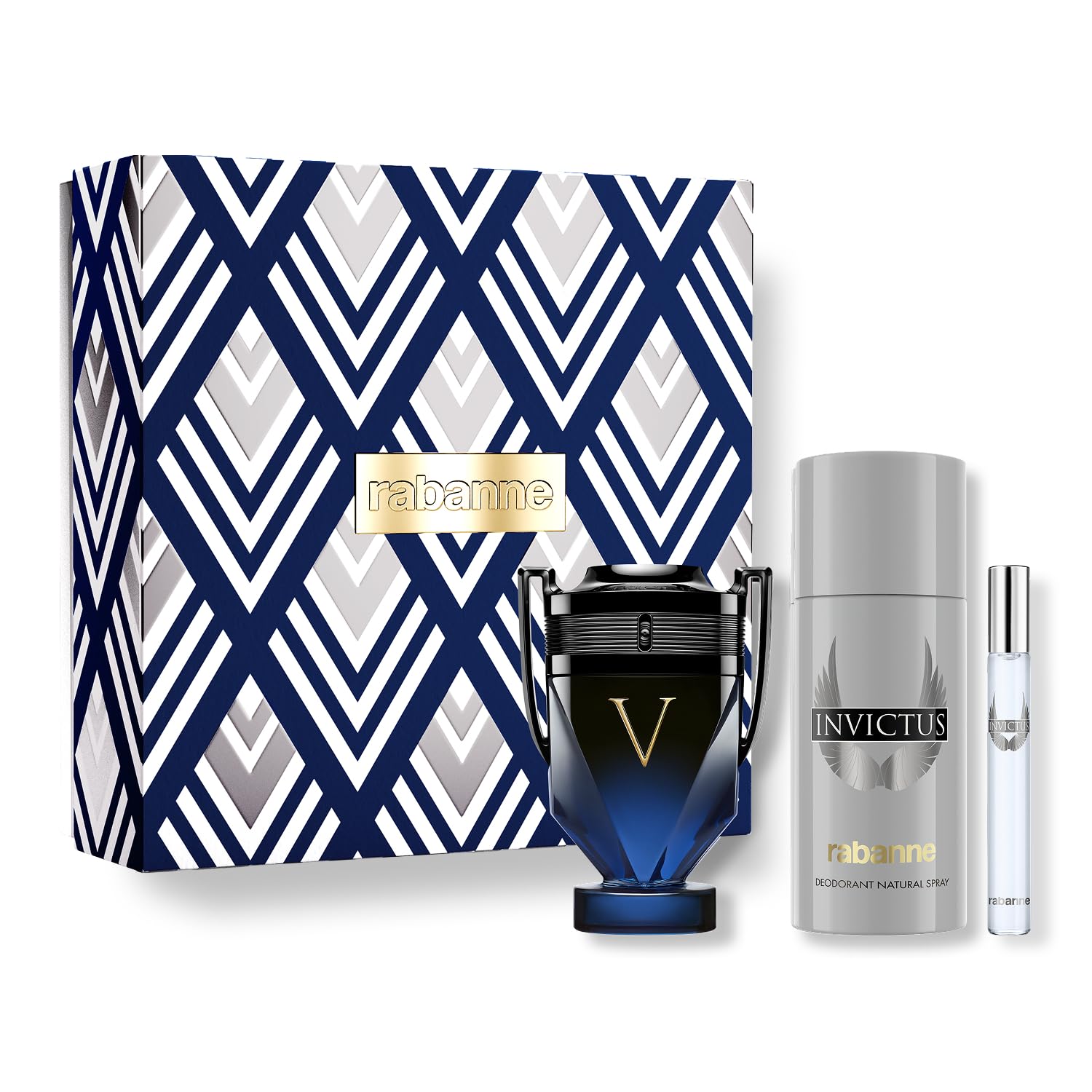 [Set] Rabanne Invictus Victory Elixir Discover Amber Woody Spicy Parfum Intense +