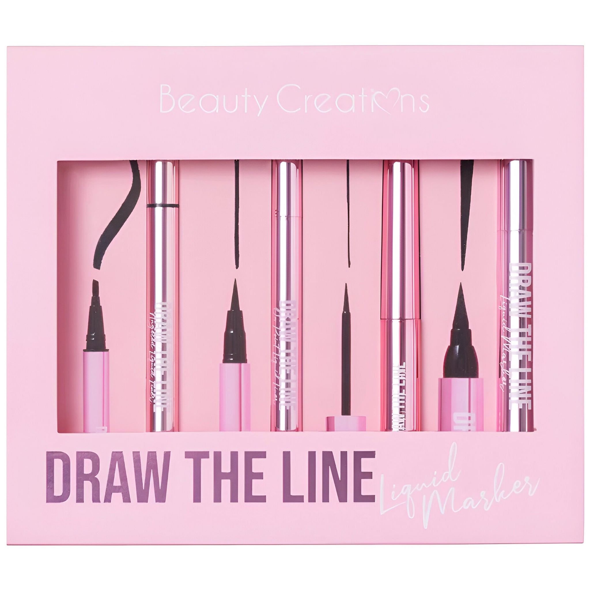 (6-pack) Beauty Creations Draw The Line Liquid Liner (Set)