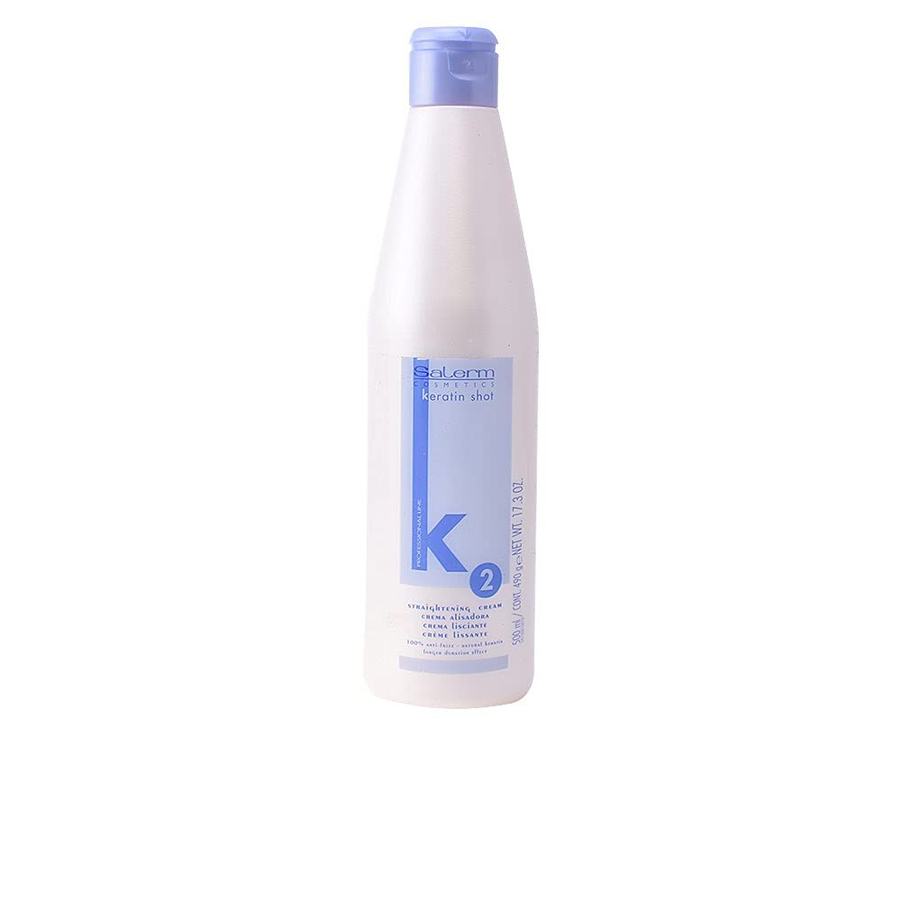 Salerm Keratin Shot 2 Smoothing Semi Permanent Straightening Cream 17.3 oz