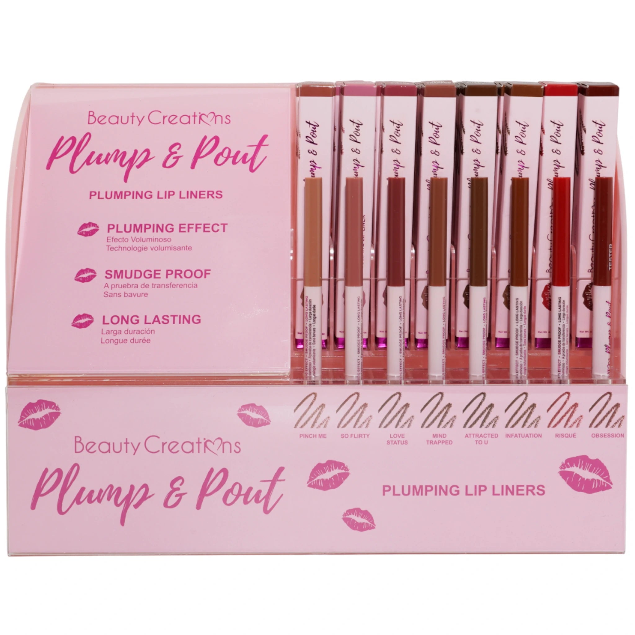 (48-pack) Beauty Creations Plump & Plump Lipliner