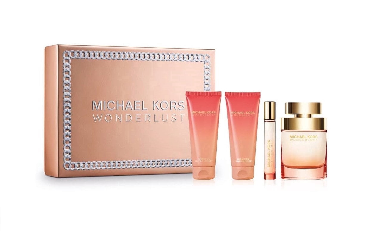 [Set] Michael Kors Wonderlust + Gel+ Lotion+ Travel Set Nib EDP 3.4 oz