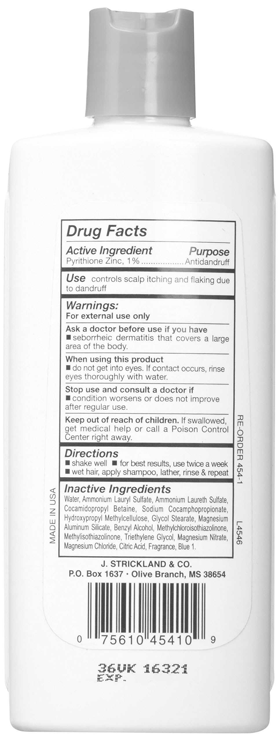 Sulfur 8 Anti Dandruff Shampoo for Kids Gentle Medicated Dandruff Control for
