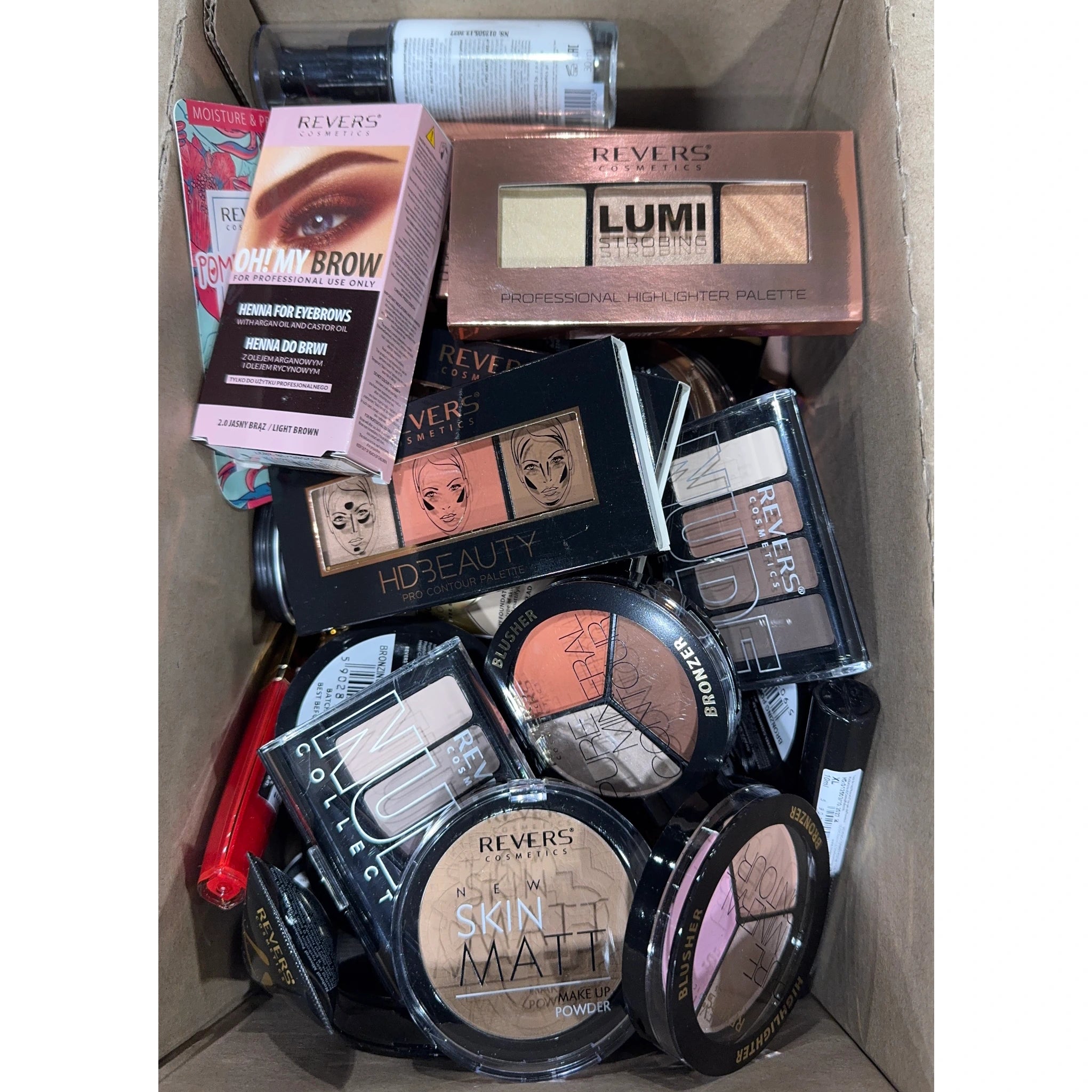 (53-pack) Revers Cosmetics Assorted Wholesale Mixed Box