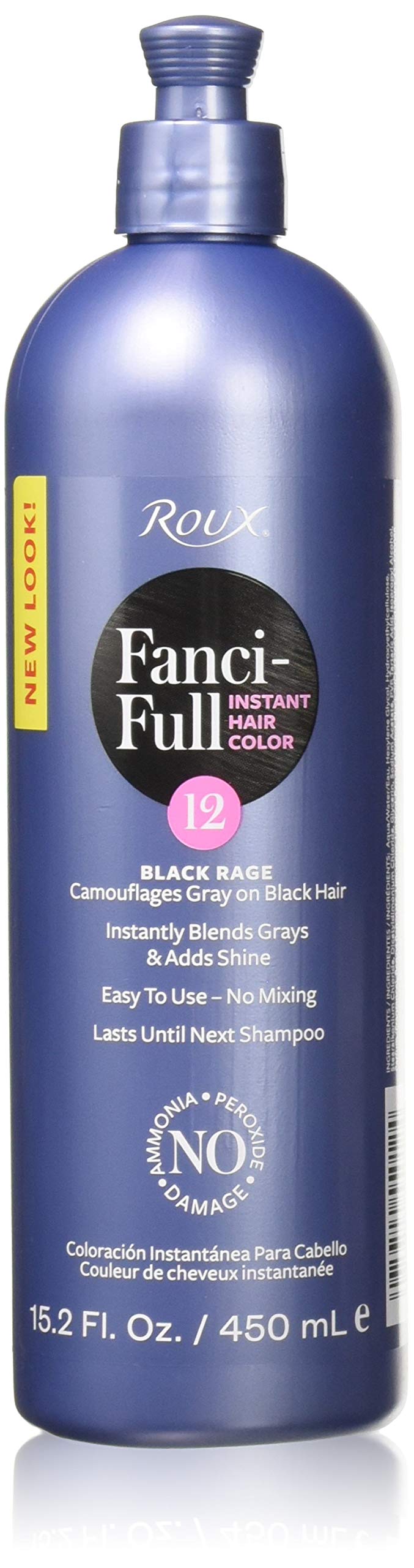 Roux Fanci Full Temporary Haircolor Rinse Black Rage 15.2 oz