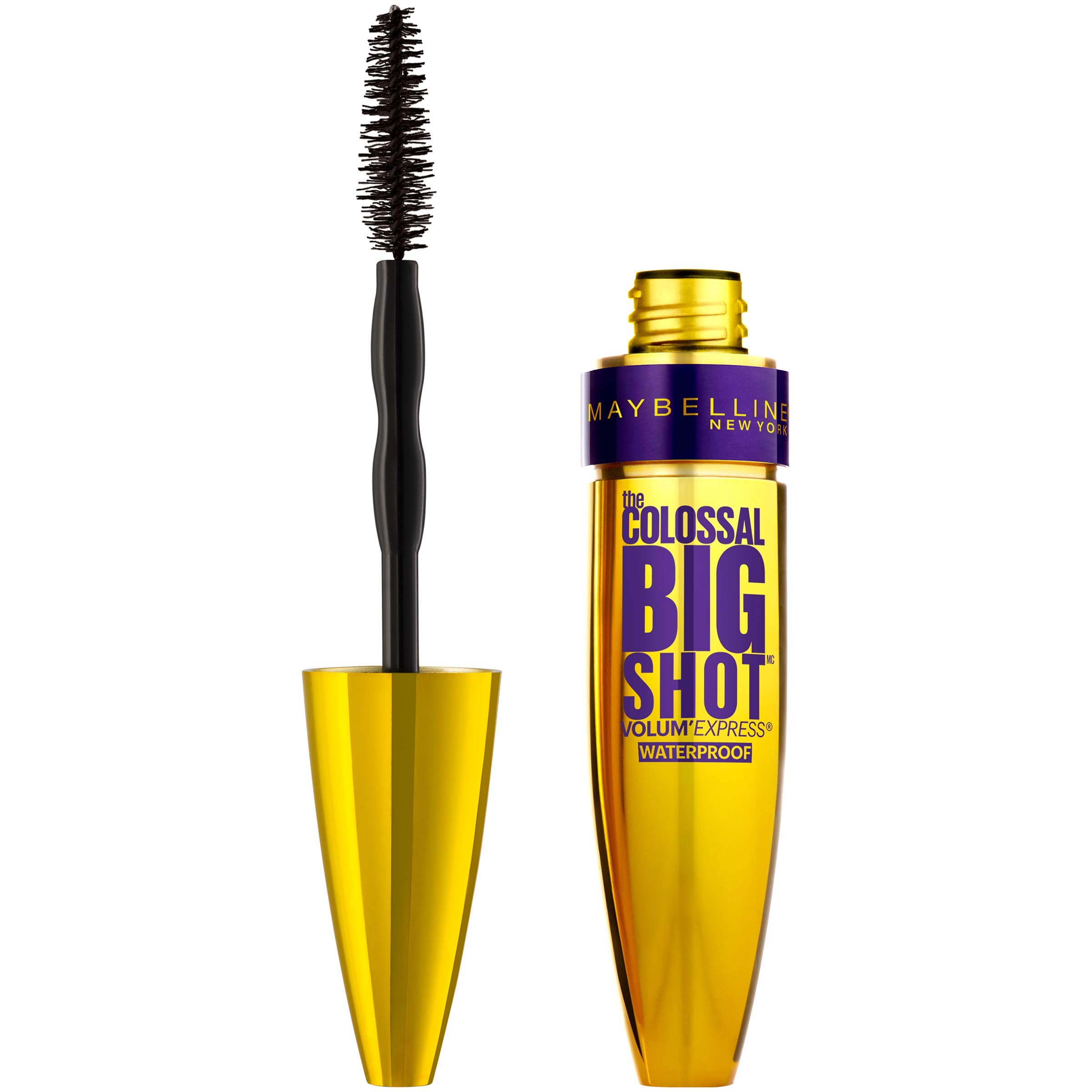 (6-pack) Maybelline New York Volum' Express The Colossal Waterproof, Very Black, 0.33 fl. oz.