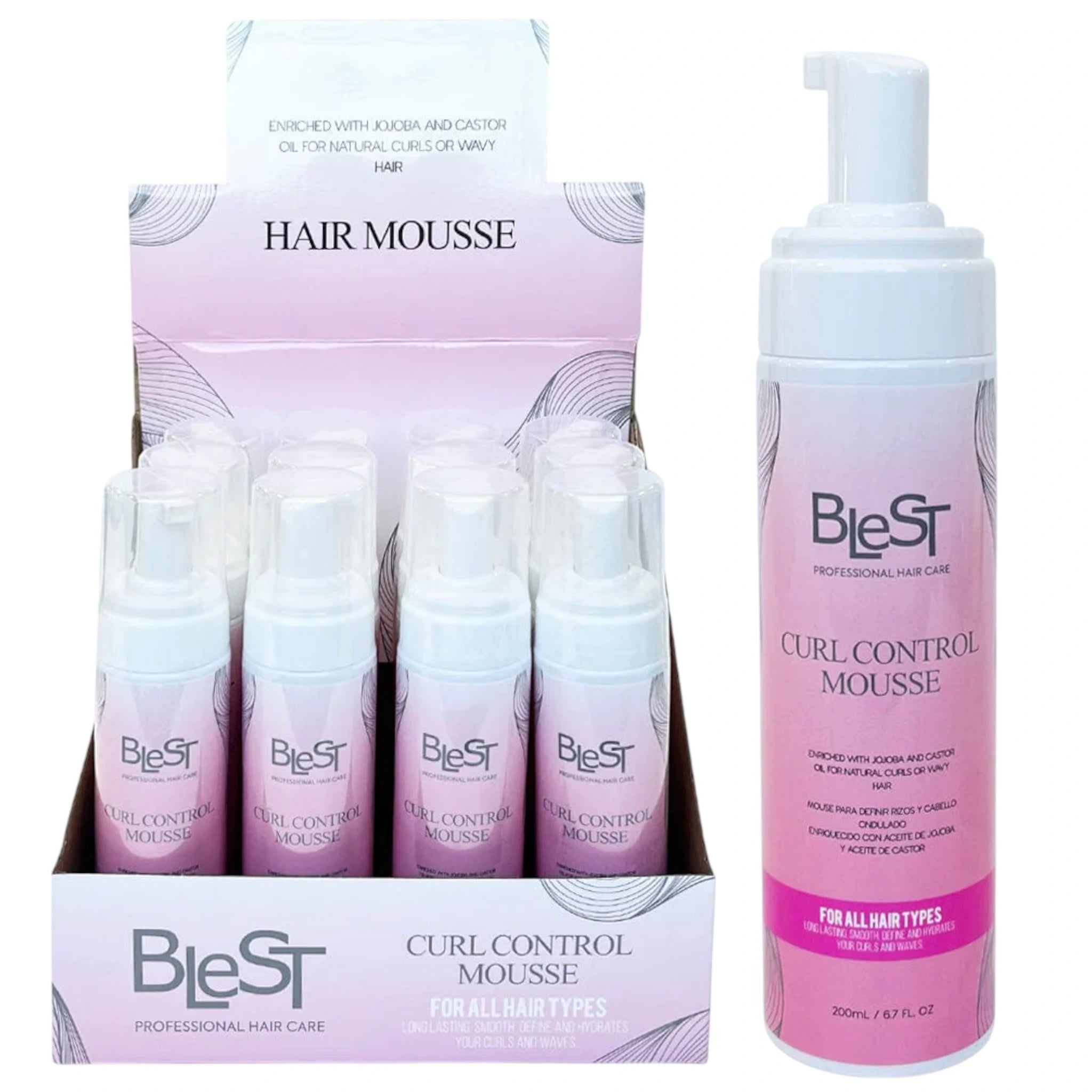 (12-pack) Control Mousse with Jojoba & Castor Oil 3
