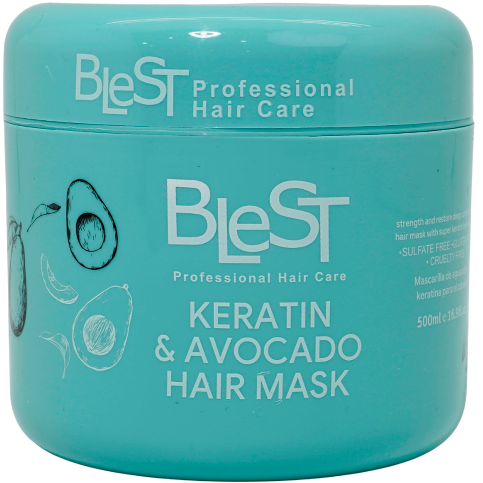 (6-pack) Avocado & Keratin Hair Mask by TASTE OF GLAM