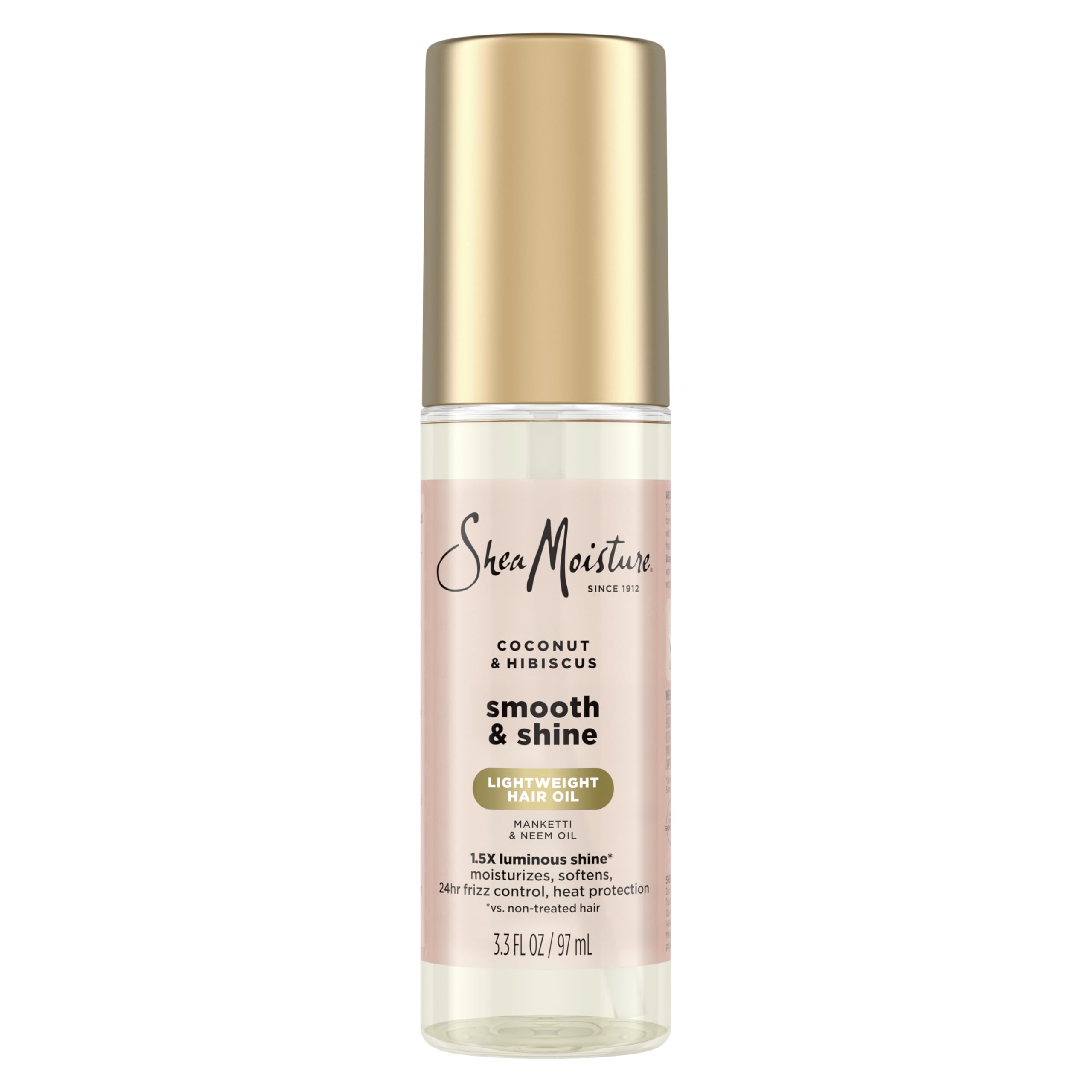 Sheamoisture Coconut Hibiscus Smooth Shine Oil Coconut Hibiscus 3.3fl Oz
