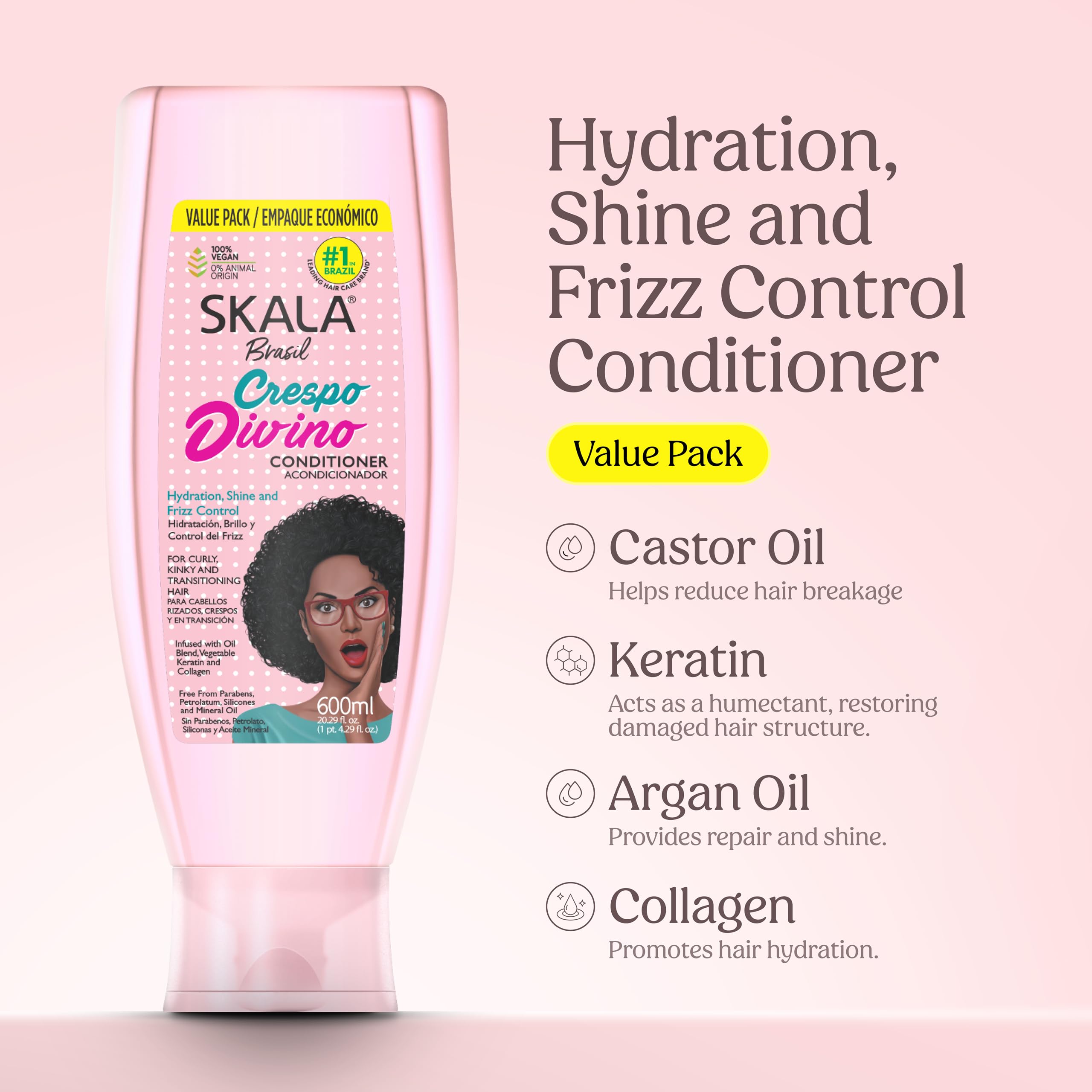 Skala Conditioner Crespo Divino / 600 ml (20.29 oz)