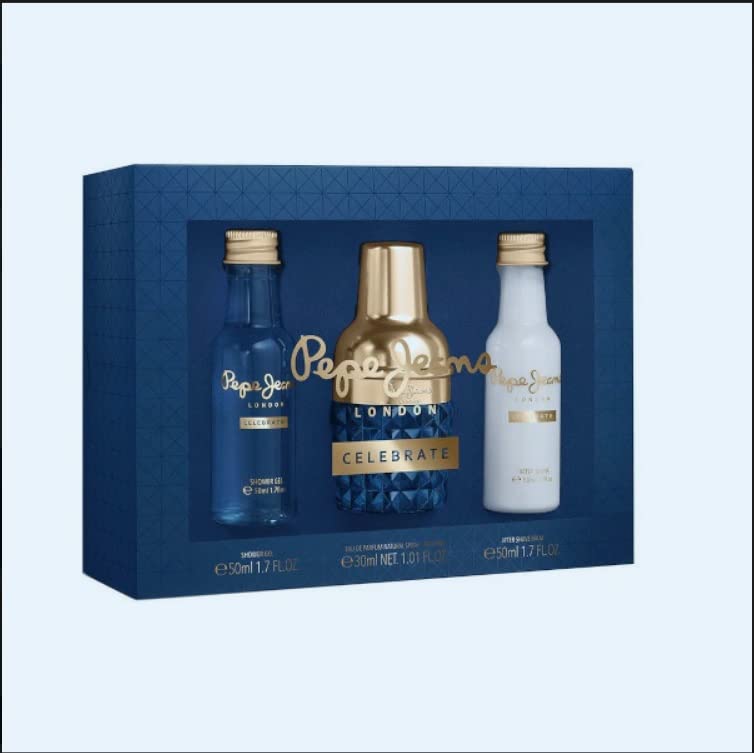 [Set] Pepe Jeans London Celebrate for Him 3pc Set + Body Lotion + Shower Gel EDP 30 ml