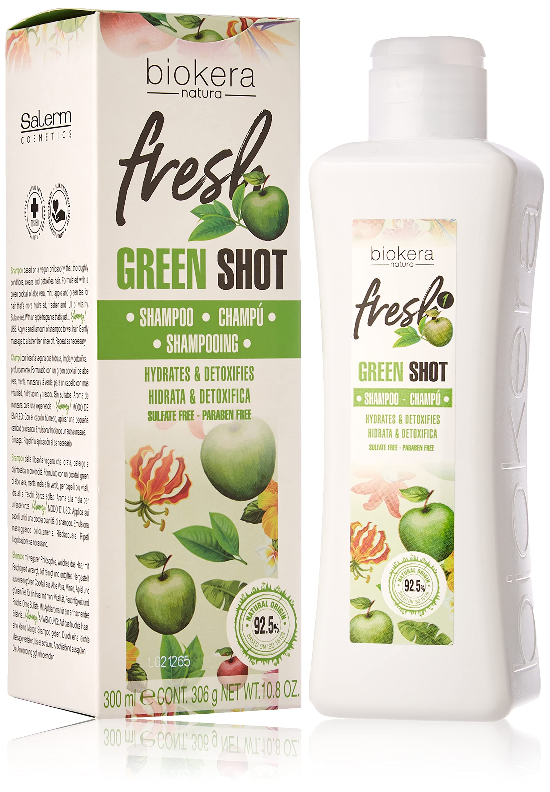 Salerm Biokera Fresh Green Shot Shampoo for Unisex Unisex 10.8 oz