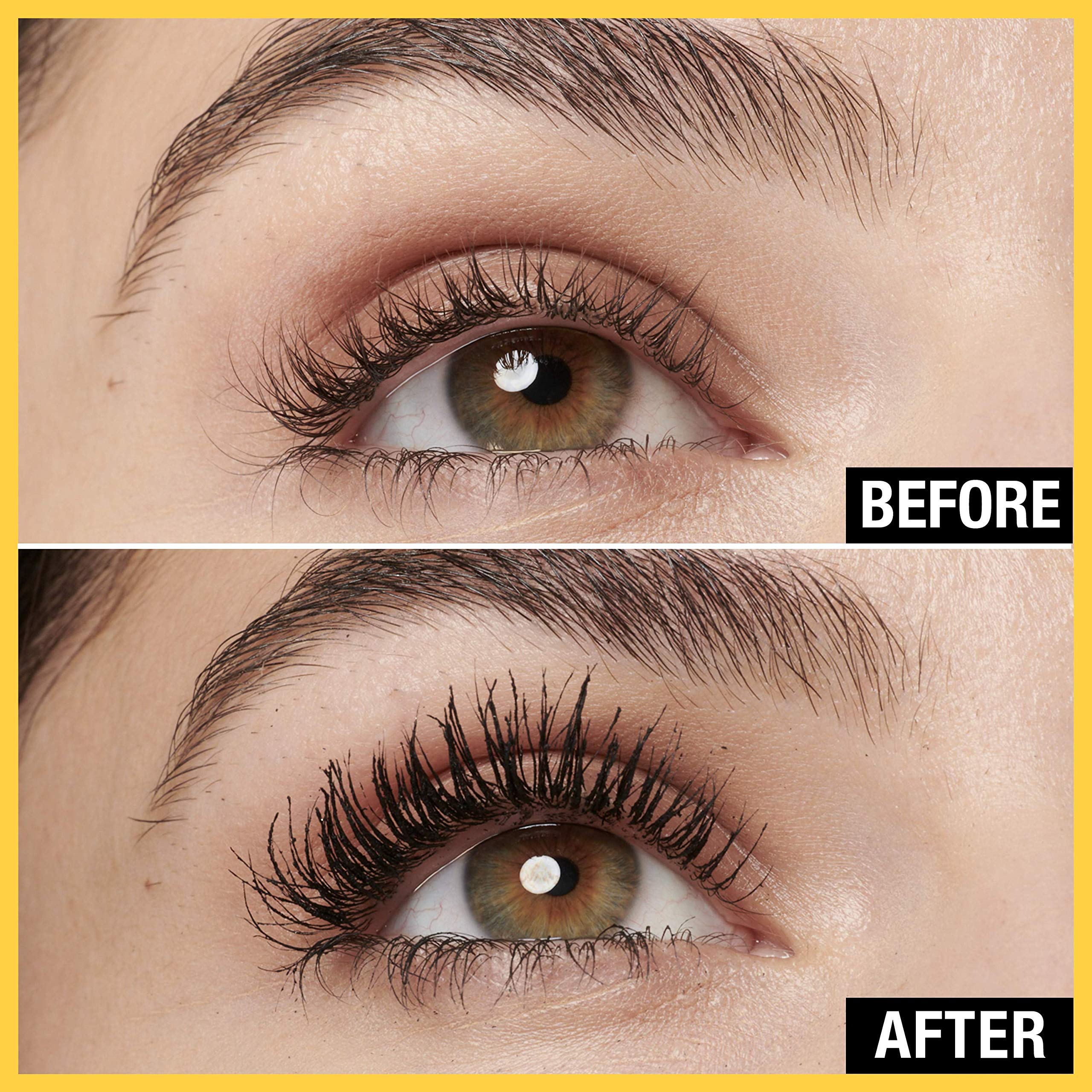 (6-pack) Maybelline Volum' Express The Colossal Waterproof Mascara, Volumizing, Thickening, Clump-Free Make Up Formula, Classic Black, 1 Count