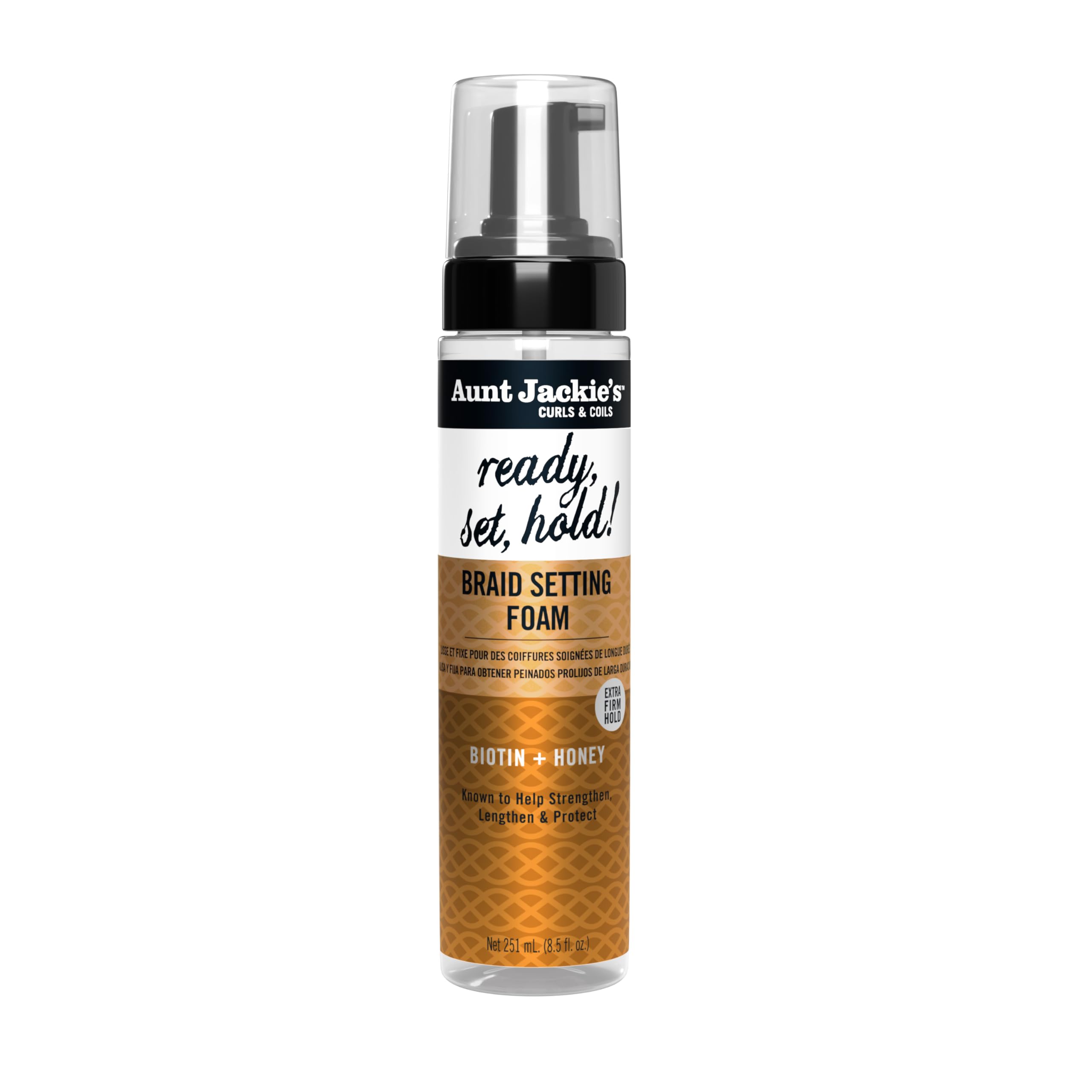 Aunt Jackie's Curls Coils Braid + Twist Collection Ready Set Hold Braid Setting