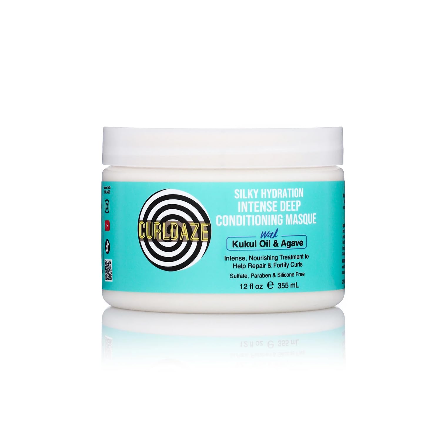 Curldaze Luxurious Intense Deep Conditioning Masque With Kukui Oil for Intense