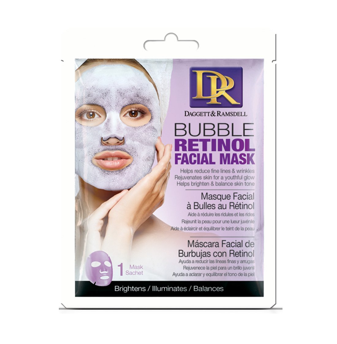 Daggett and Ramsdell Facial Sheet Bubble Mask Retinol 0.700 Fluid Ounce