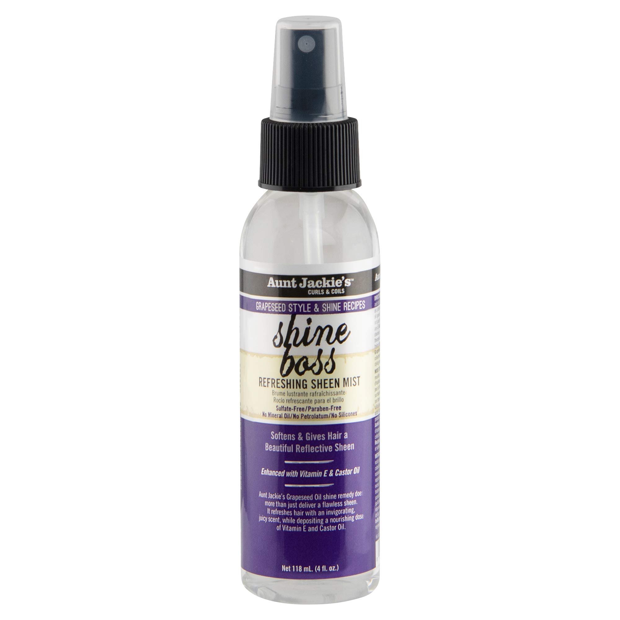 Aunt Jackie's Grapeseed Style and Shine Recipes Shine Boss Refreshing Sheen