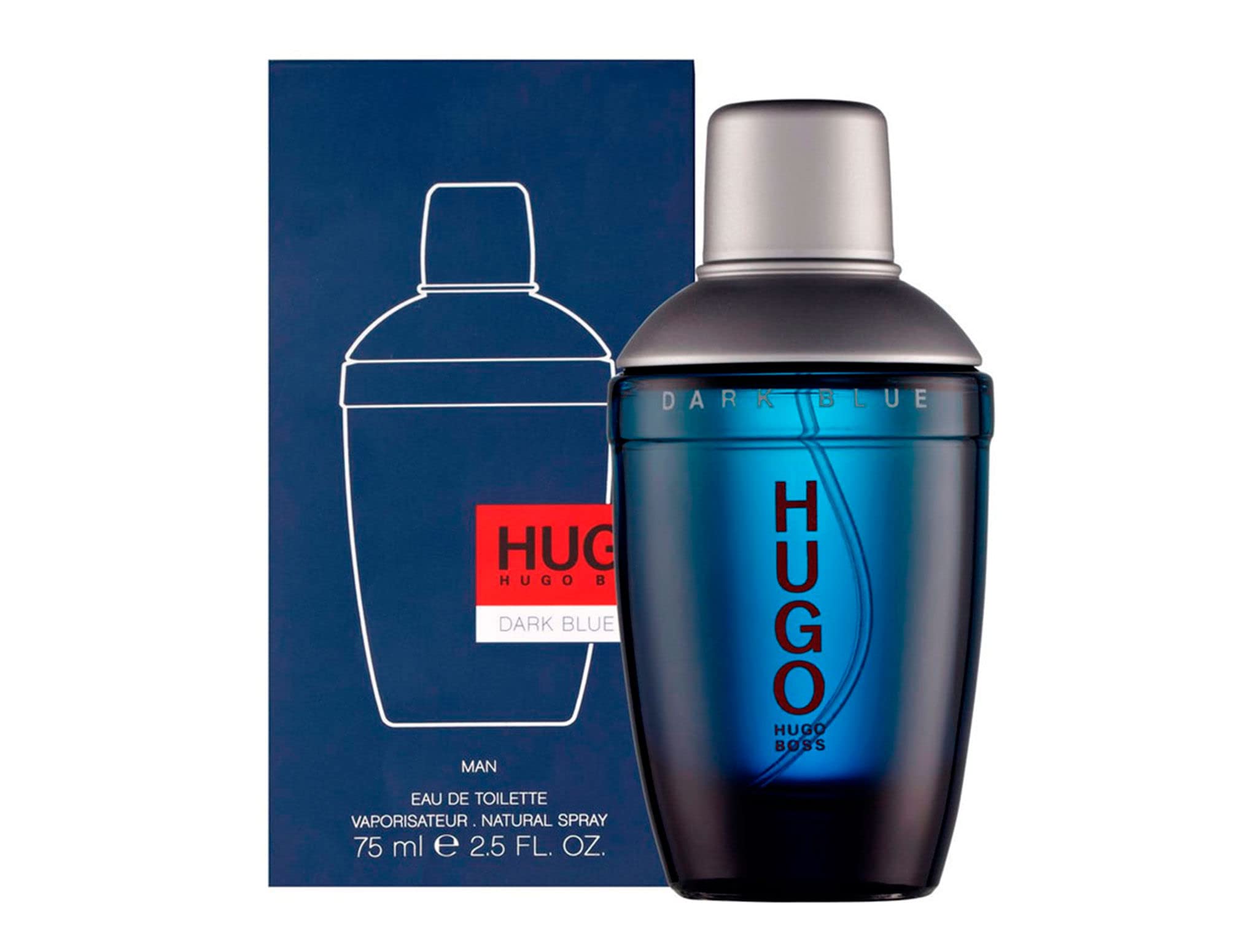 Hugo Boss Dark Blue Cologne For Men EDT 2.5 oz