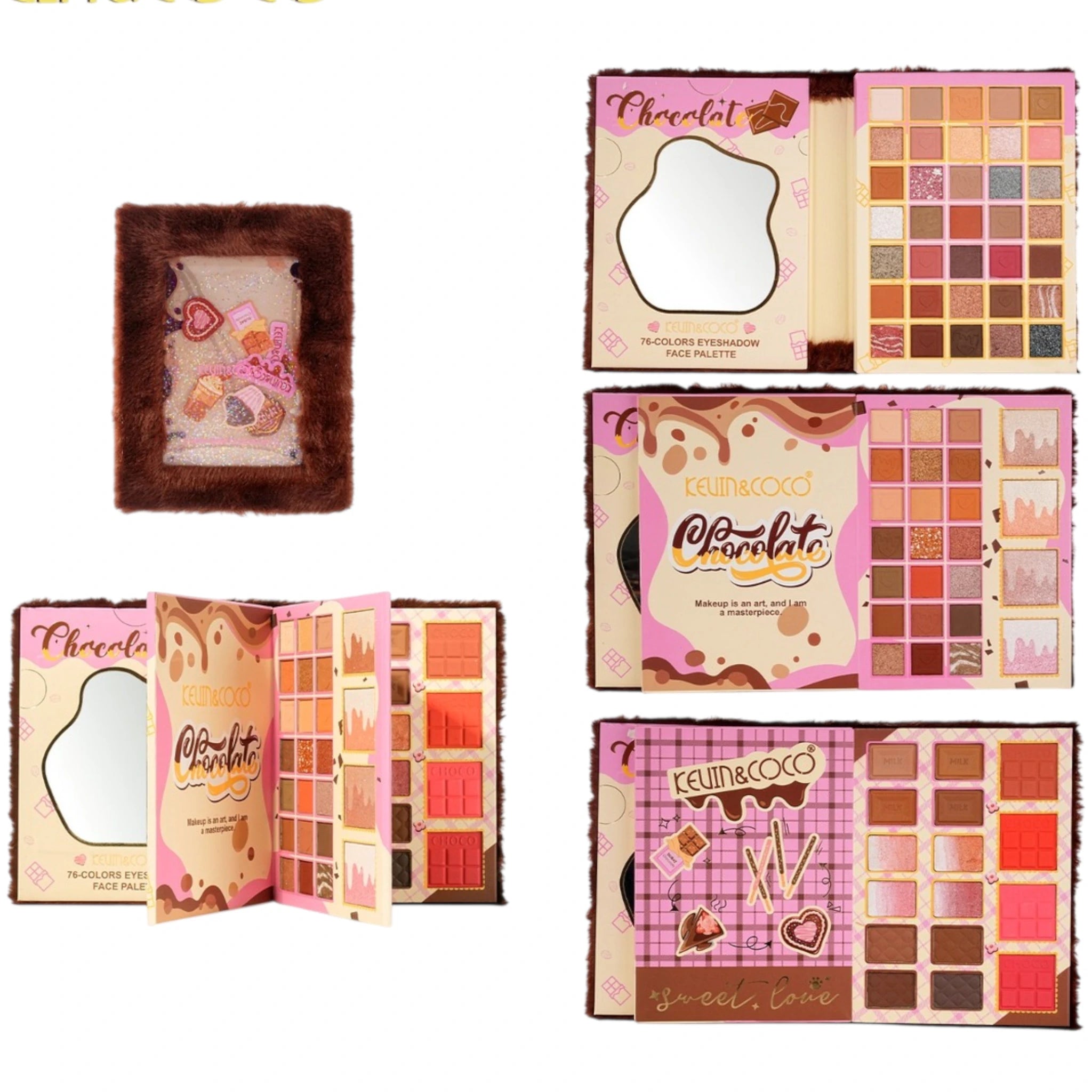 (6-pack) Kevin & Coco Chocolate Eyeshadow Face Palette