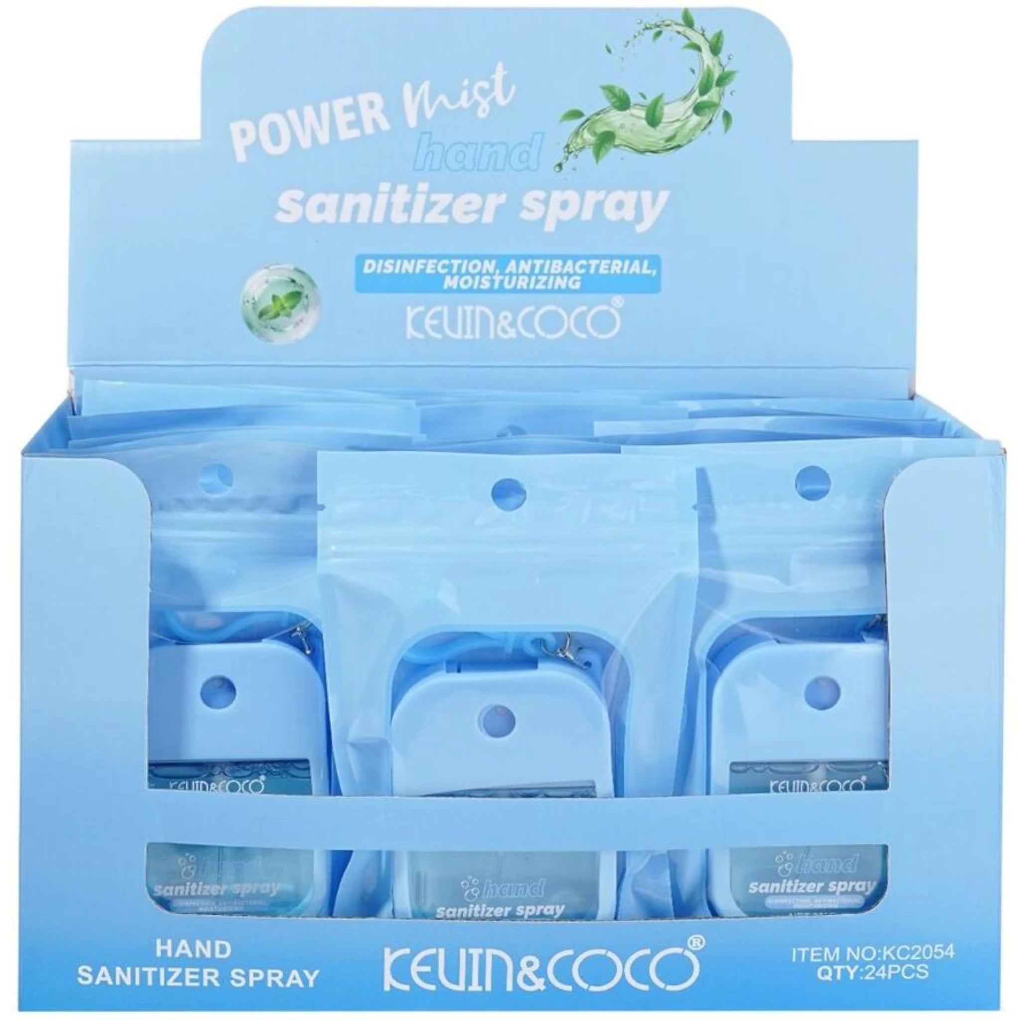 (24-pack) Kevin & Coco Hand Sanitizer Spray Fresh Air