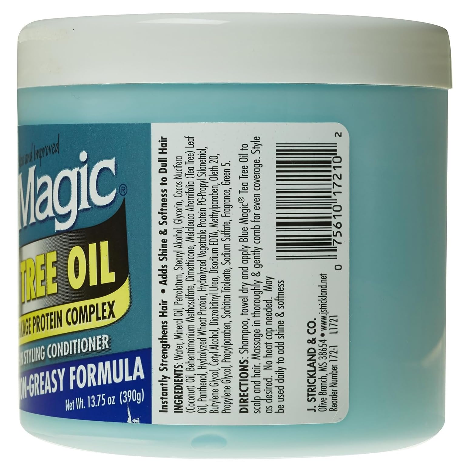 Blue Magic Tea Tree Leave In Hair Styling Conditioner 12 Fl Oz 13.75 oz