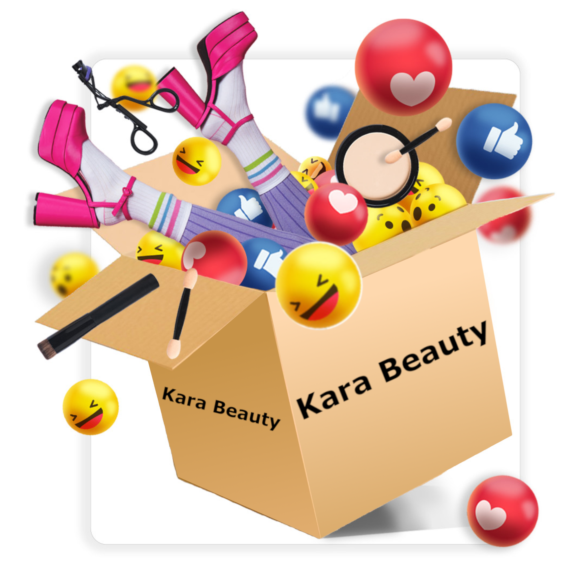 (46-pack) Kara Beauty Mystery Cosmetics Box