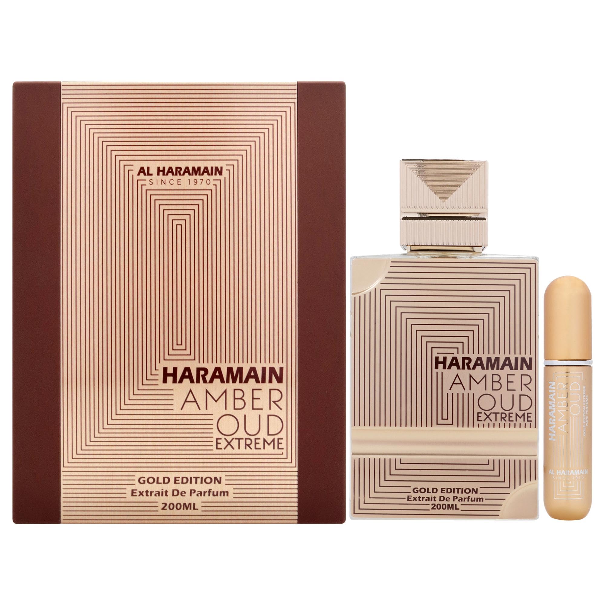 Al Harmain Al Haramain Amber Oud Gold Extreme With Atomizer