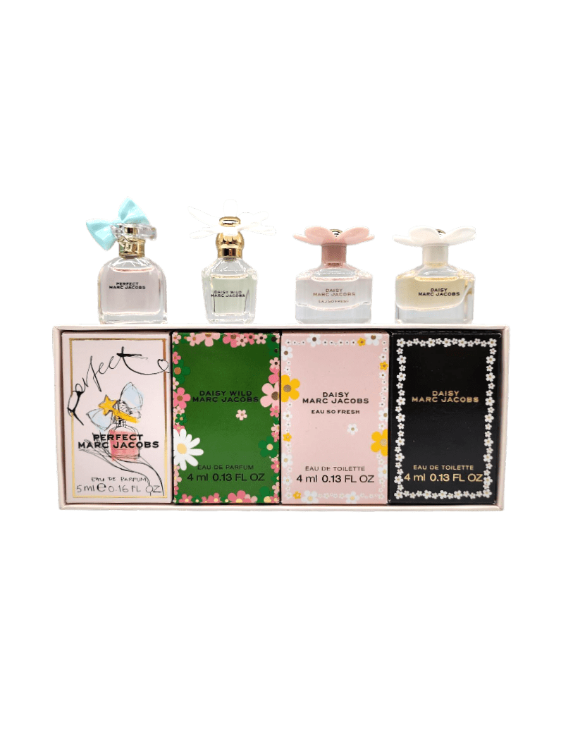 [Mini Set] 4 Pc Set: Daisy 0.13 Splash + Daisy Eau So Fresh Splash + Daisy Wild 0.13