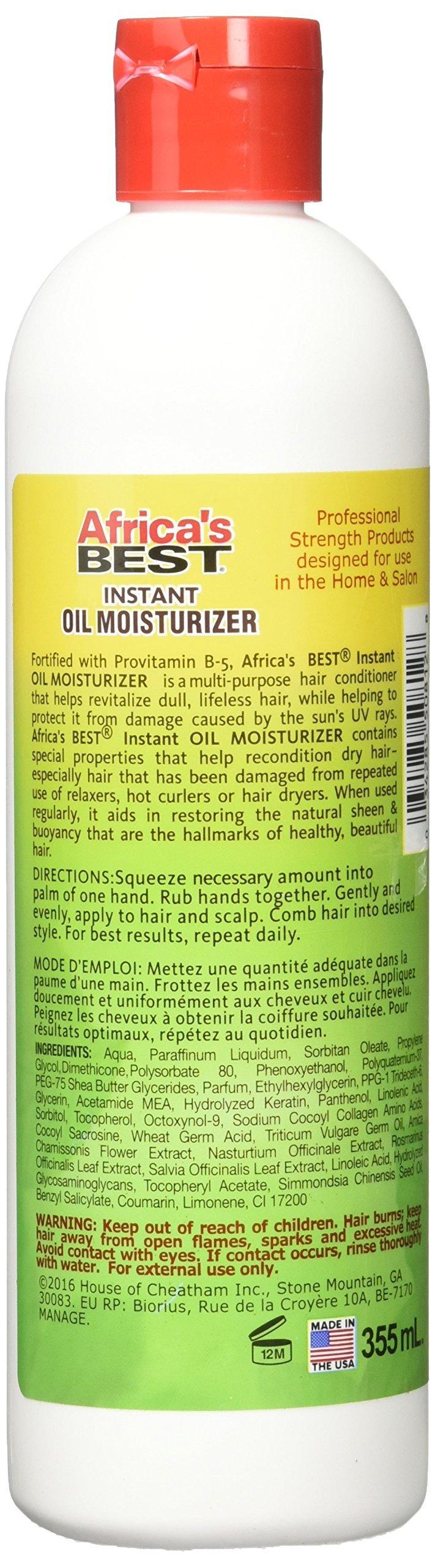 Africa's Best Instant Oil Moisturizer Green 12 oz
