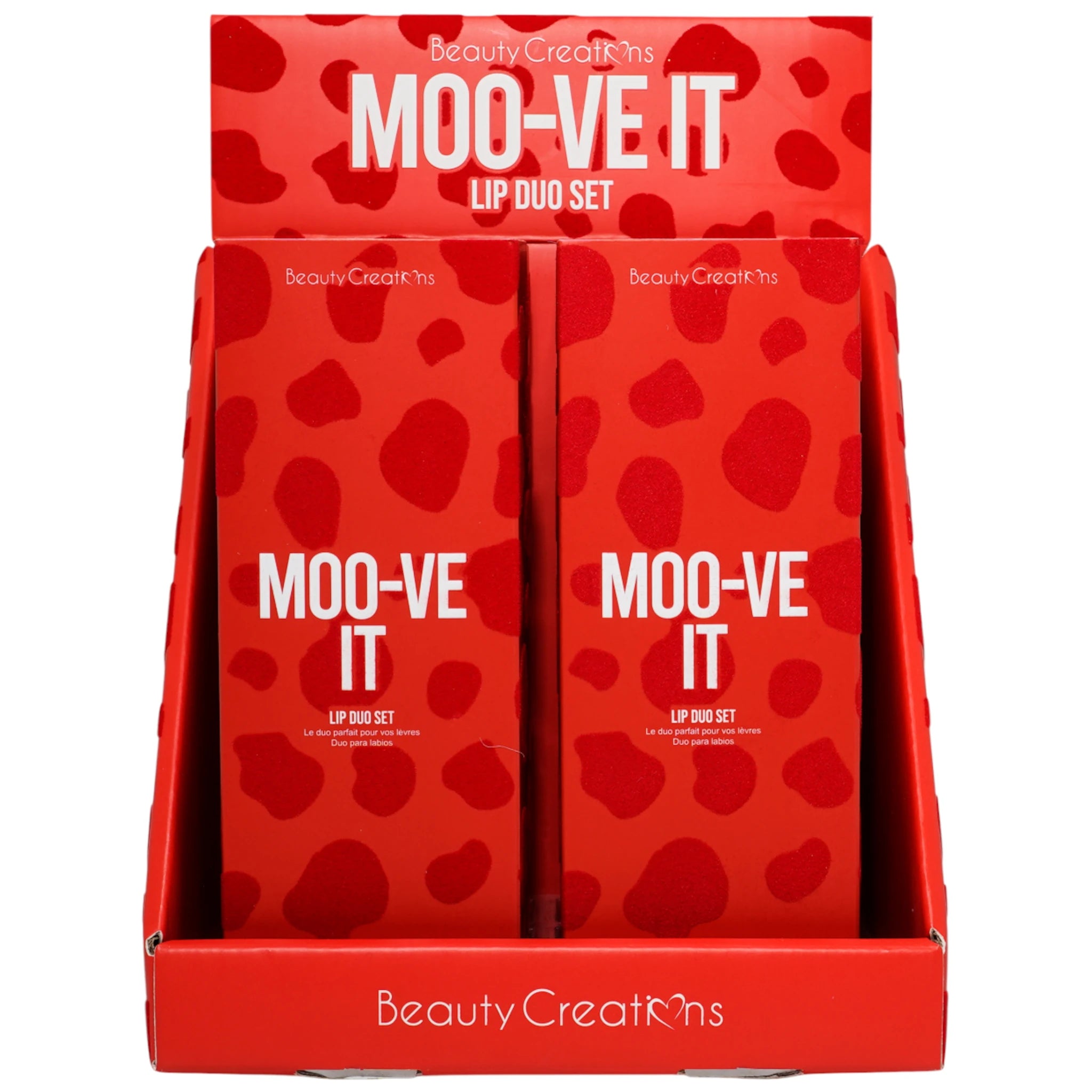 (12-pack) Beauty Creations Moo-Ve It Lip Duo (Set)